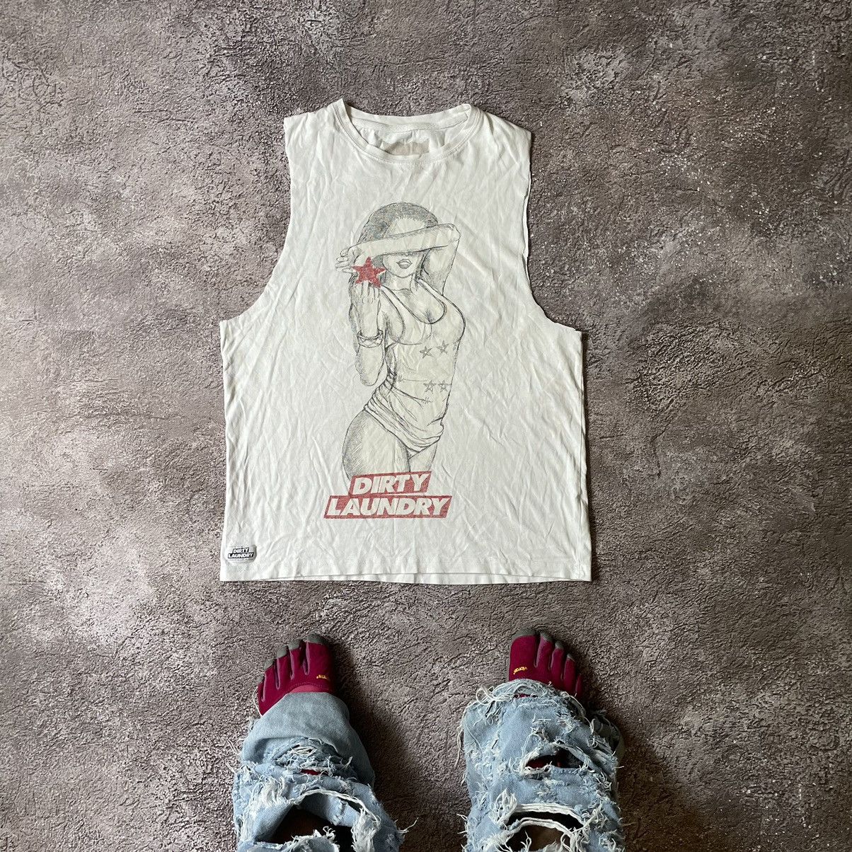 Vintage Vintage Y2K Sun Faded Graphic Tank Top Sleeveless Tee Slim M Size US M / EU 48-50 / 2 - 2 Thumbnail