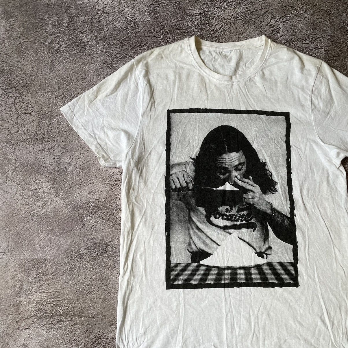 Vintage Vintage Y2K Graphic Tee Grunge Streetwear Black White Slim L Size US L / EU 52-54 / 3 - 4 Thumbnail