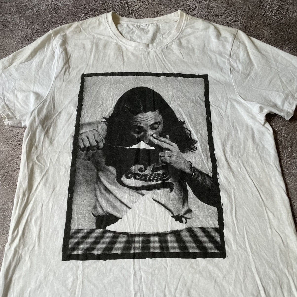 Vintage Vintage Y2K Graphic Tee Grunge Streetwear Black White Slim L Size US L / EU 52-54 / 3 - 5 Thumbnail