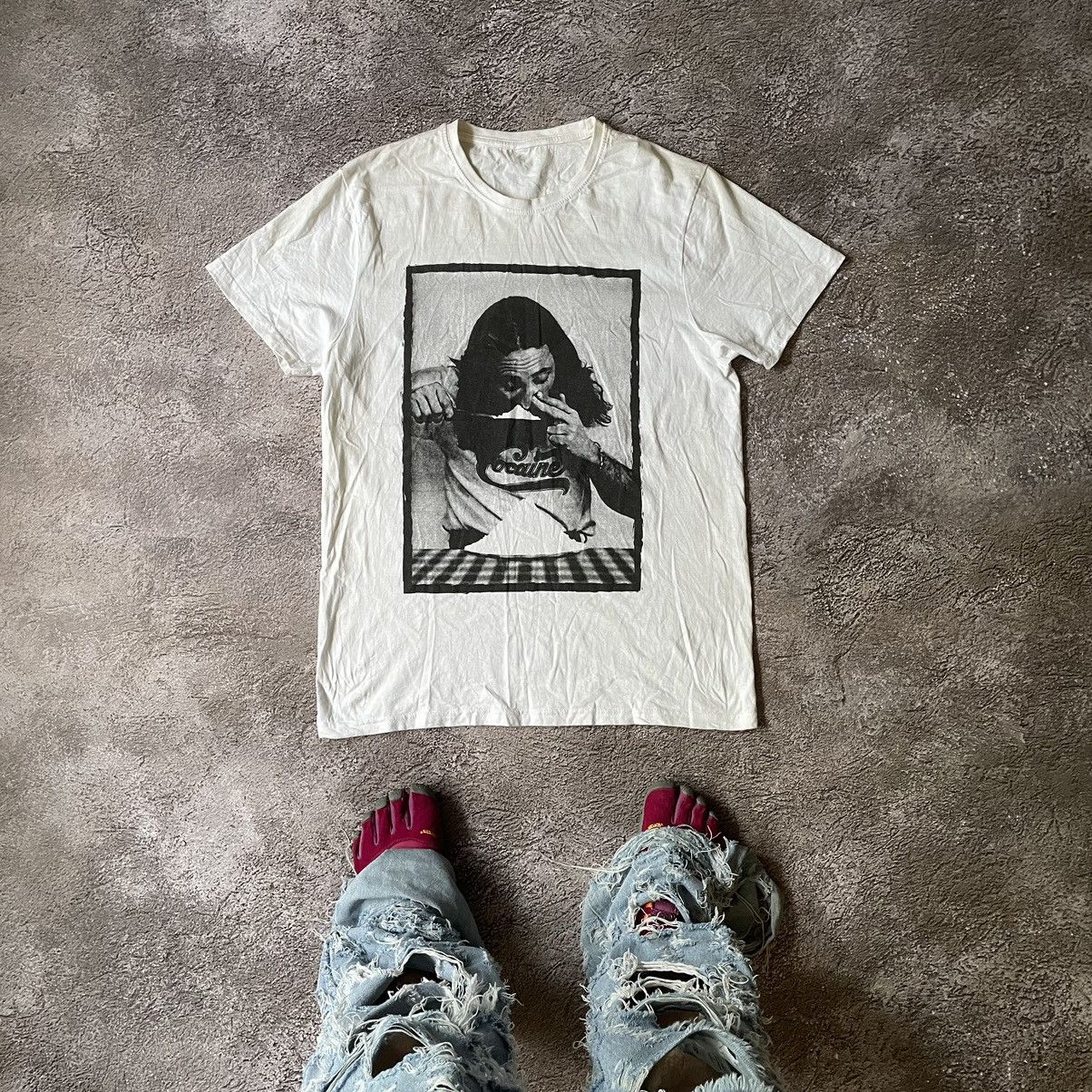 Vintage Vintage Y2K Graphic Tee Grunge Streetwear Black White Slim L Size US L / EU 52-54 / 3 - 1 Thumbnail