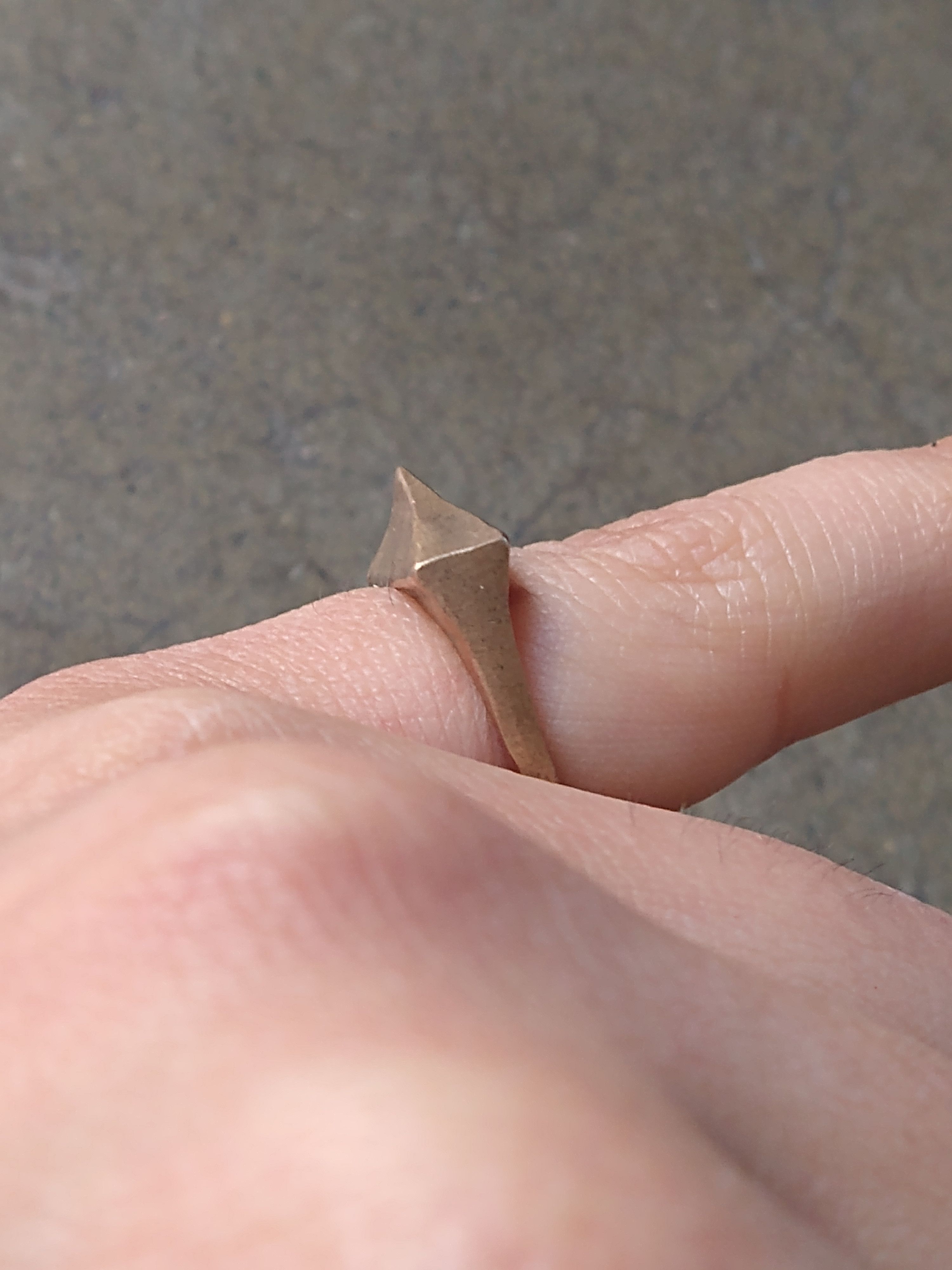 Jewelry Vintage Brass Ring Size 5.5 Modern Size ONE SIZE - 8 Thumbnail