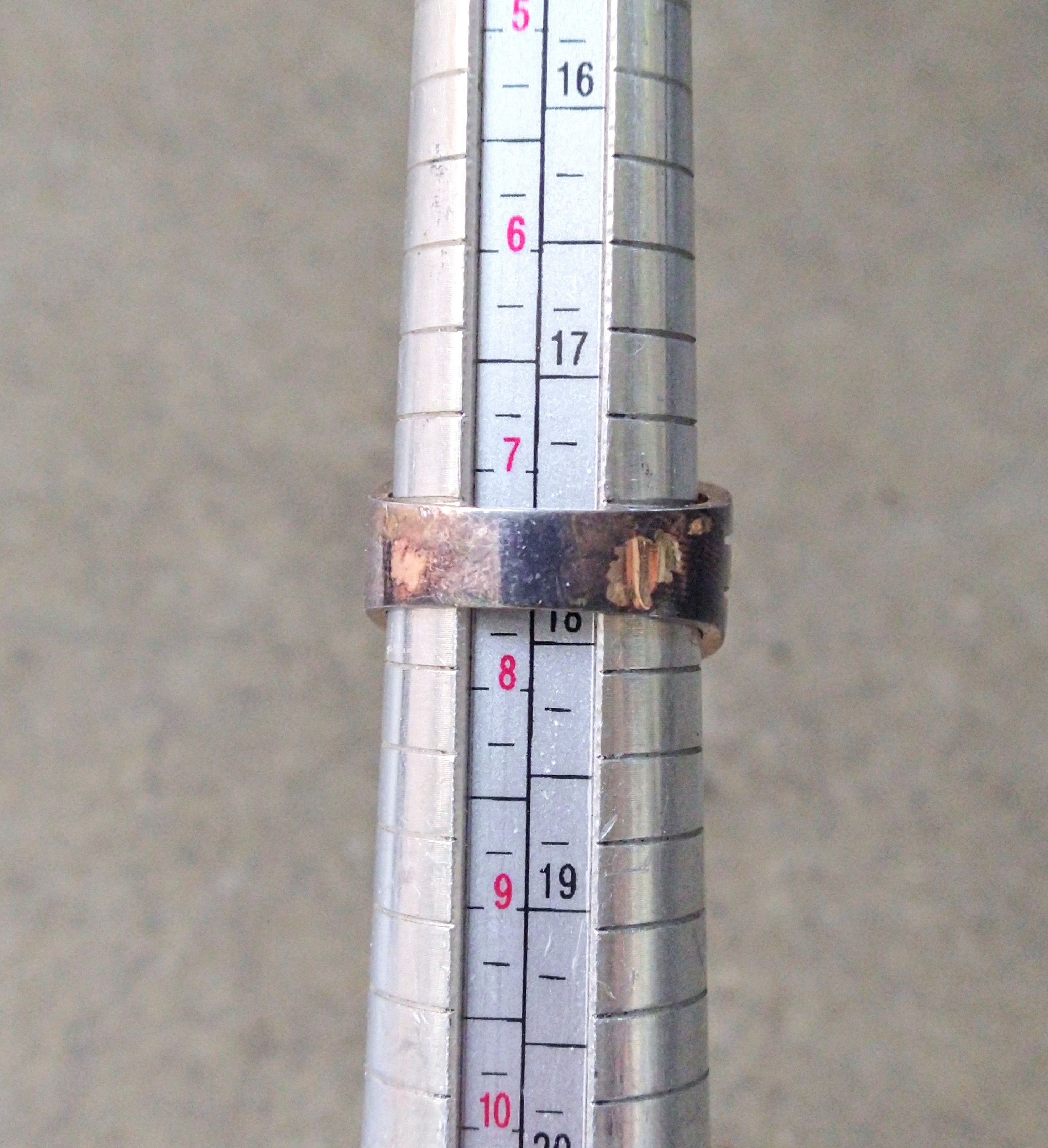 Jewelry Sterling Silver Ring Size 7 Rose Gold Modern Band Size ONE SIZE - 11 Thumbnail