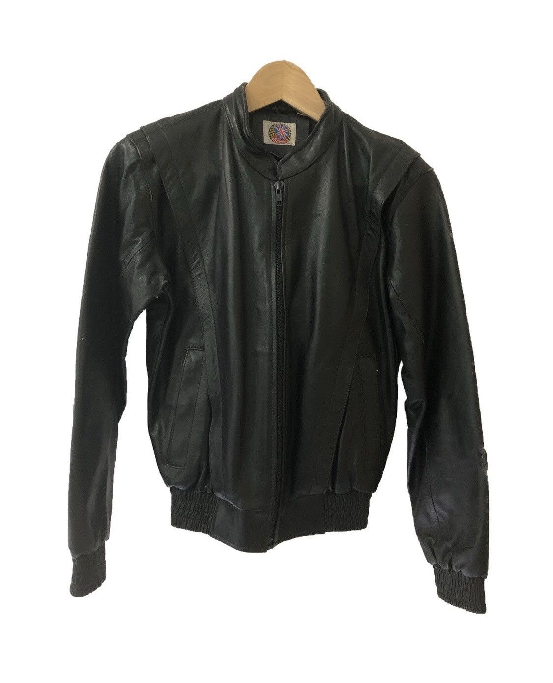 Steel vintage biker leather jacket