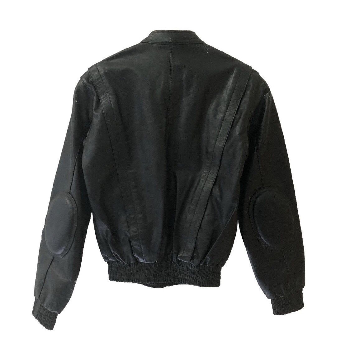 Steel vintage biker leather jacket