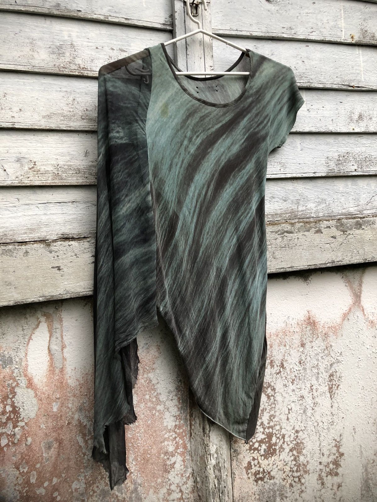 If Six Was Nine × Japanese Brand Rare If Six Were Nine Asymmetrical Shawl Shirt Size L / US 10 / IT 46 - 4 Thumbnail