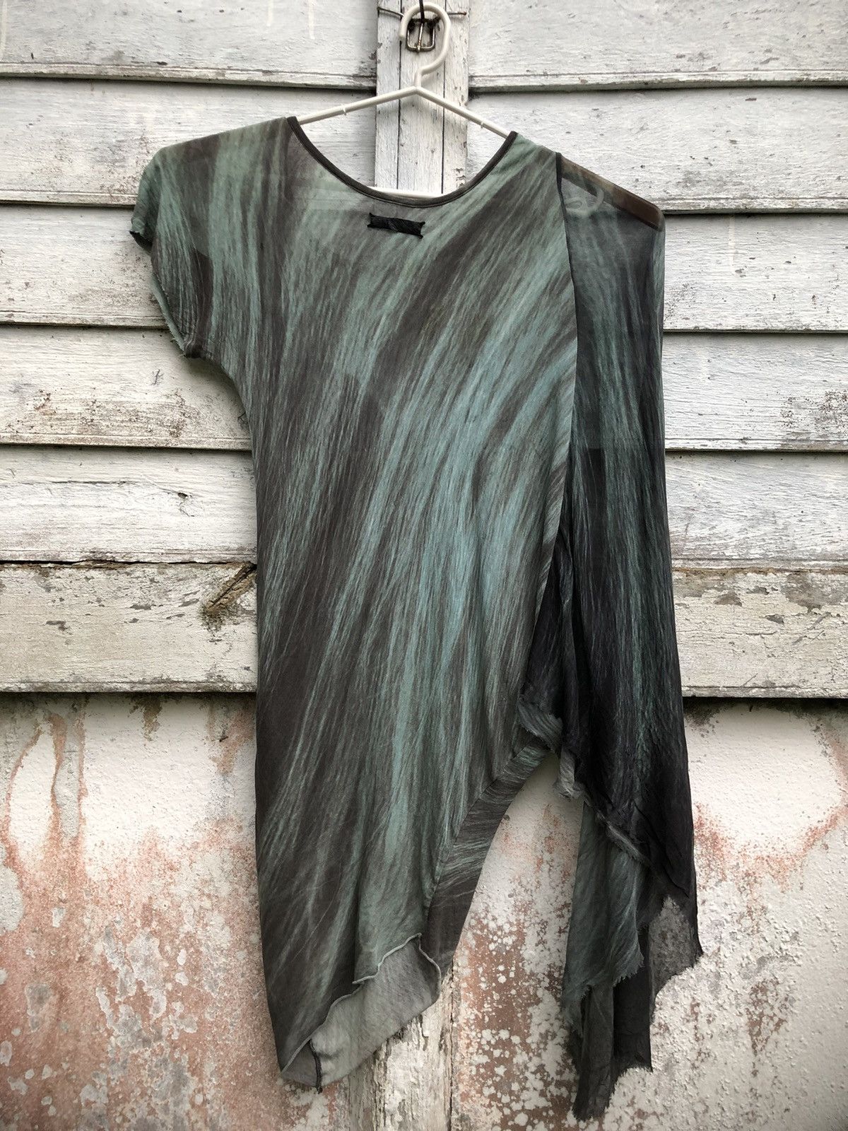 If Six Was Nine × Japanese Brand Rare If Six Were Nine Asymmetrical Shawl Shirt Size L / US 10 / IT 46 - 5 Thumbnail