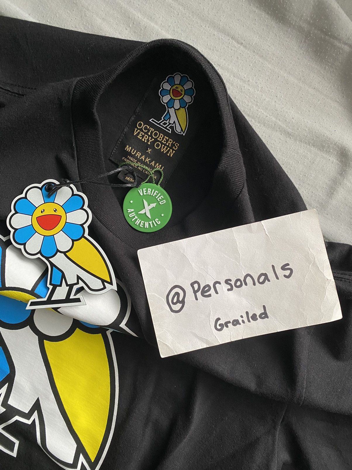 October's Very Own × Takashi Murakami NEW Takashi Murakami x OVO Tee Black Medium Size US M / EU 48-50 / 2 - 10 Thumbnail