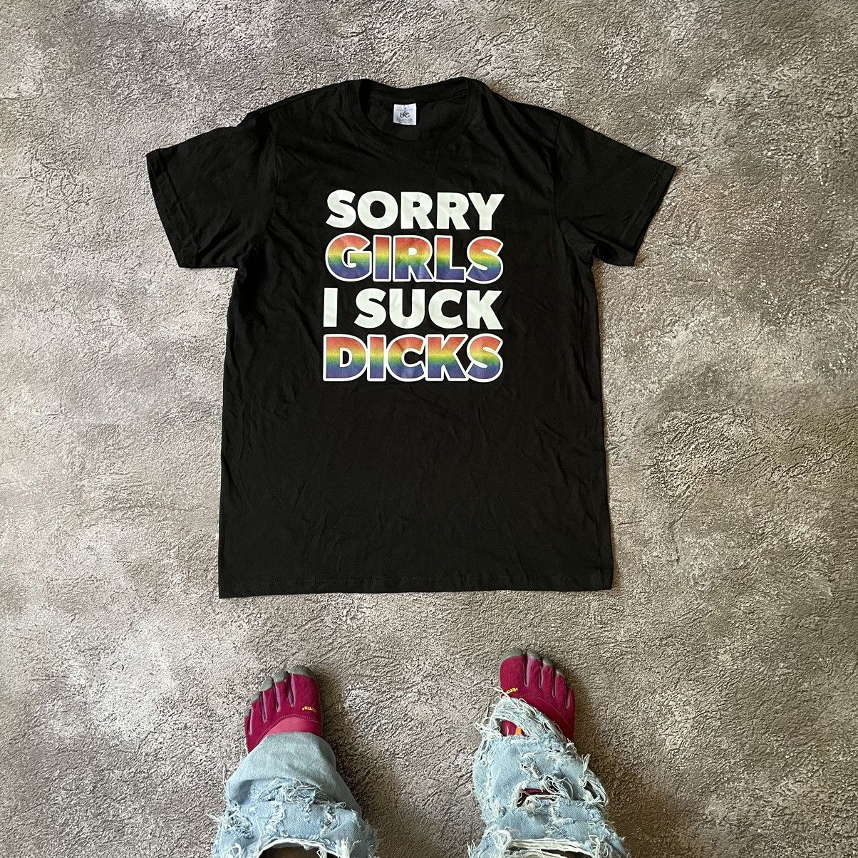 Vintage Vintage Y2K ADULT “ SORRY GIRLS I SUCK DICKS “ FUNNY BuyTee ...