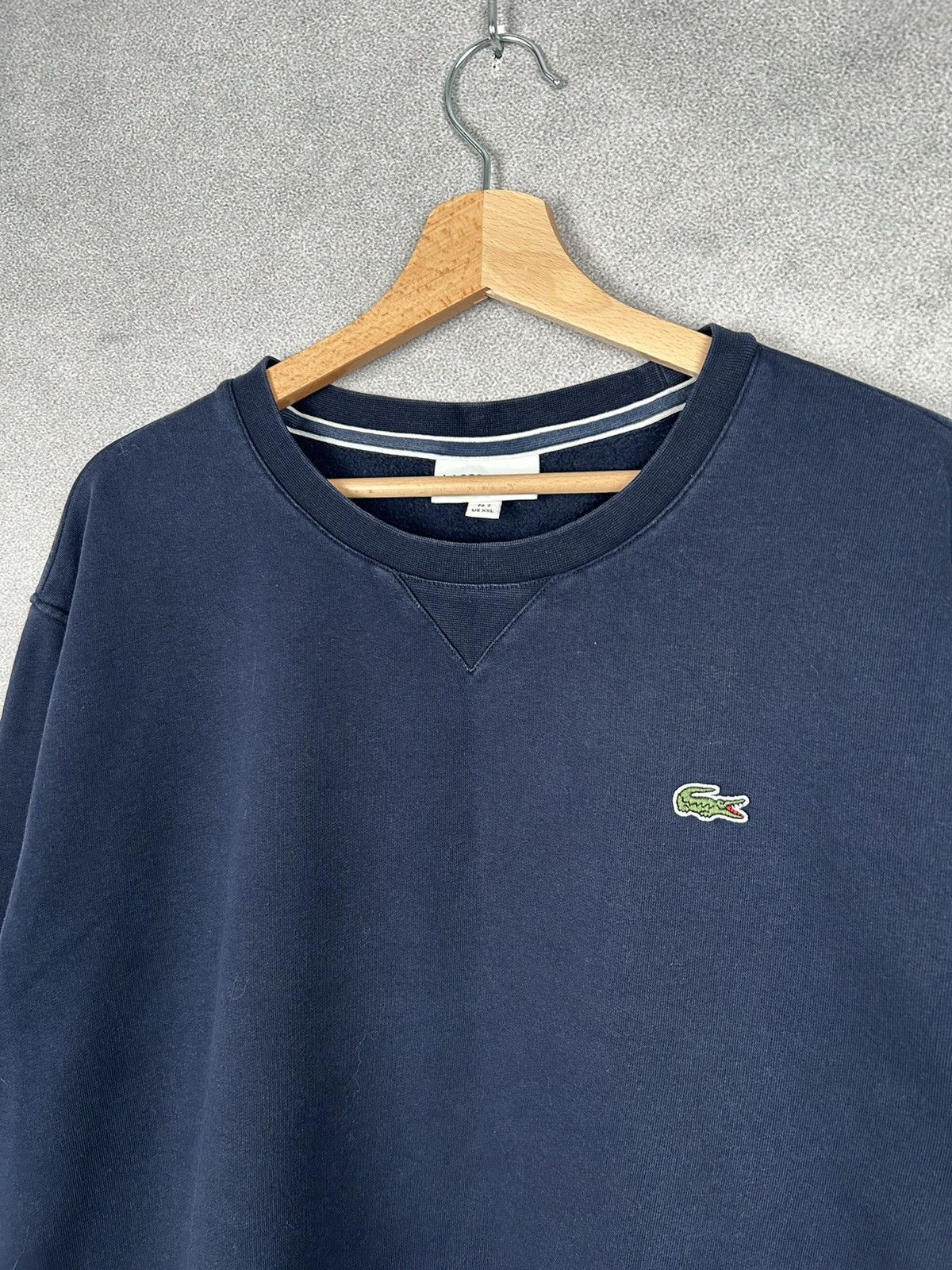 Lacoste Lacoste Vintage Crewneck Logo Sweatshirt Classic Size US XXL / EU 58 / 5 - 3 Thumbnail