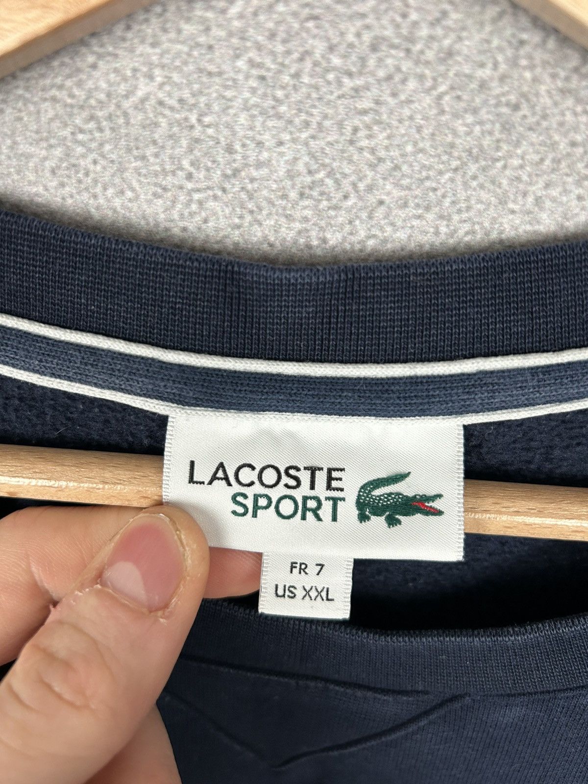 Lacoste Lacoste Vintage Crewneck Logo Sweatshirt Classic Size US XXL / EU 58 / 5 - 4 Thumbnail