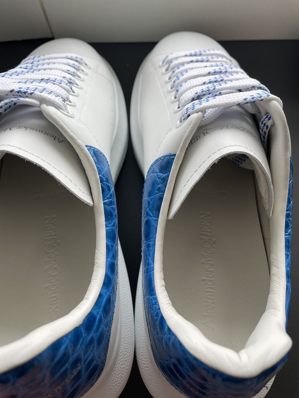 Alexander McQueen Signature Limited Edition New Iconic Leather Croc Sneaker Size US 11 / EU 44 - 19 Thumbnail