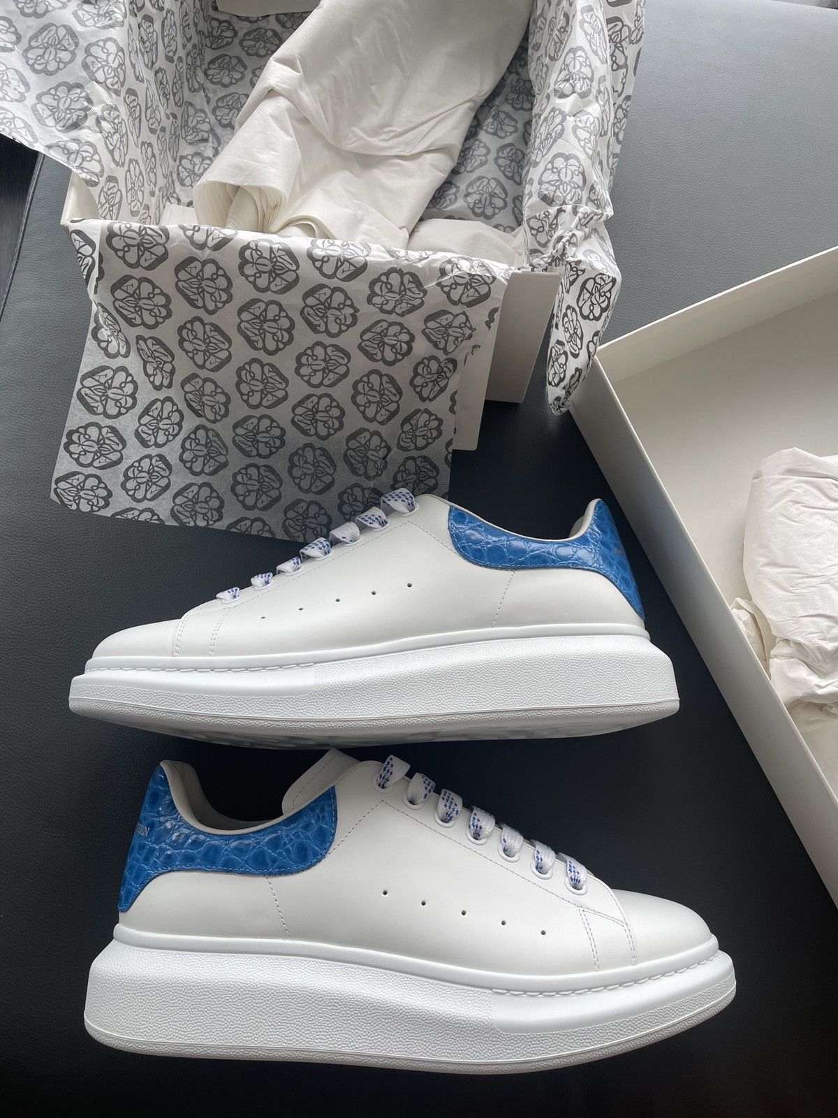 Alexander McQueen Signature Limited Edition New Iconic Leather Croc Sneaker Size US 11 / EU 44 - 9 Thumbnail