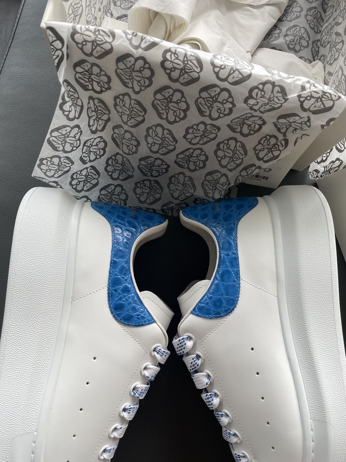 Alexander McQueen Signature Limited Edition New Iconic Leather Croc Sneaker Size US 11 / EU 44 - 25 Thumbnail