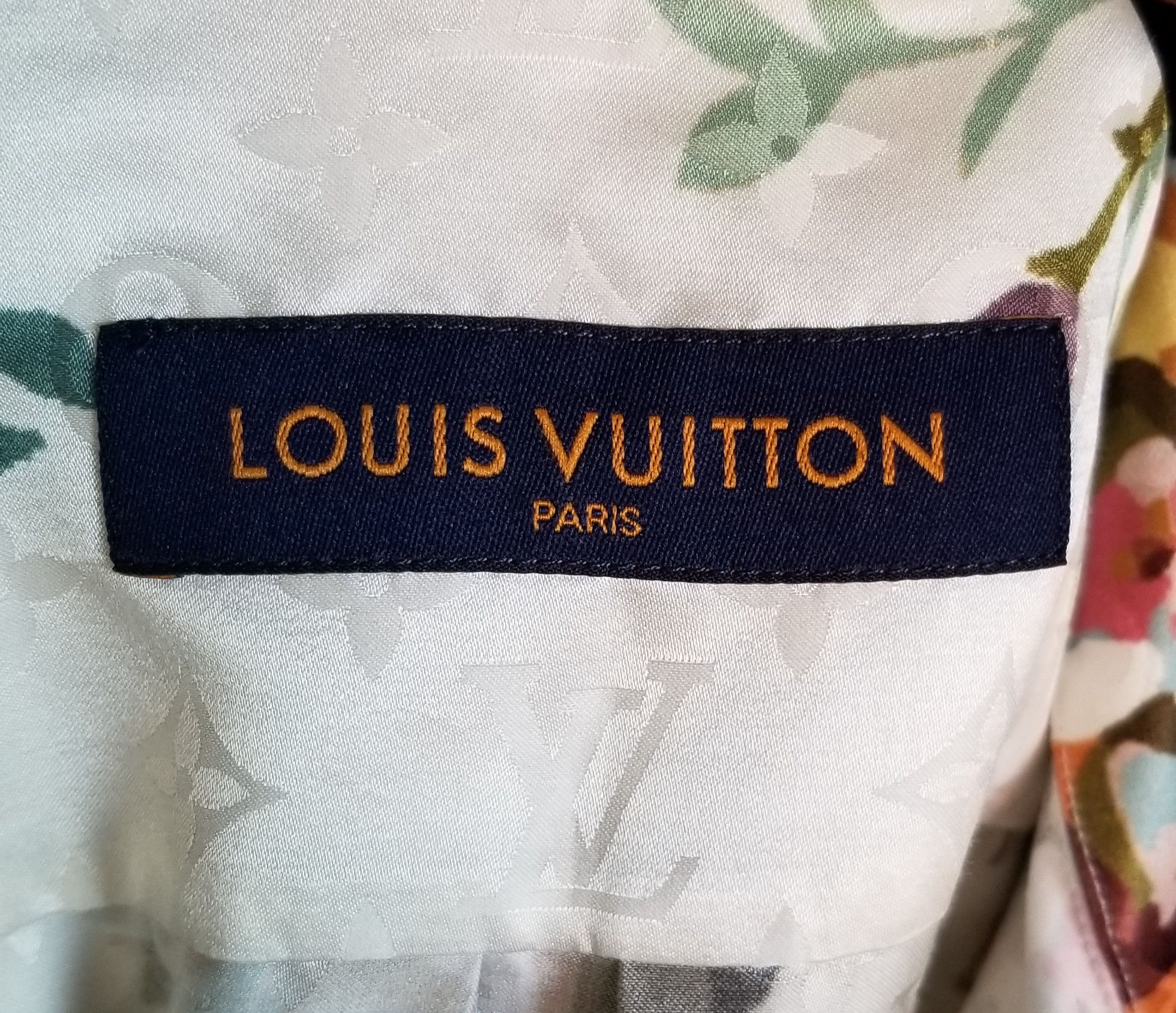 Louis Vuitton Louis Vuitton Floral Monogram Silk Shirt Size US S / EU 44-46 / 1 - 7 Thumbnail