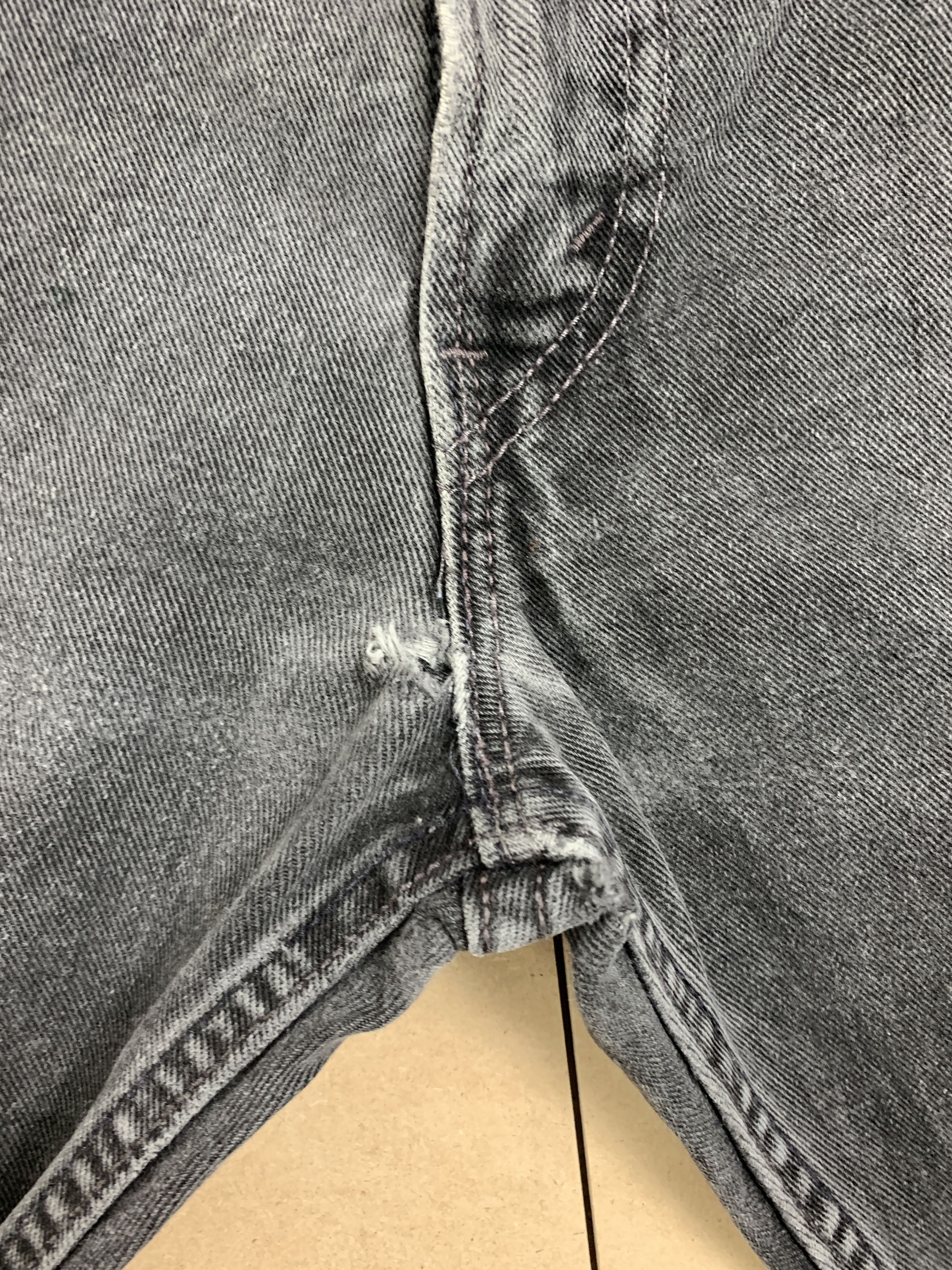 Levi's × Vintage Vintage Levis 505 Straight Cut Faded Black Jeans Size US 34 / EU 50 - 6 Thumbnail