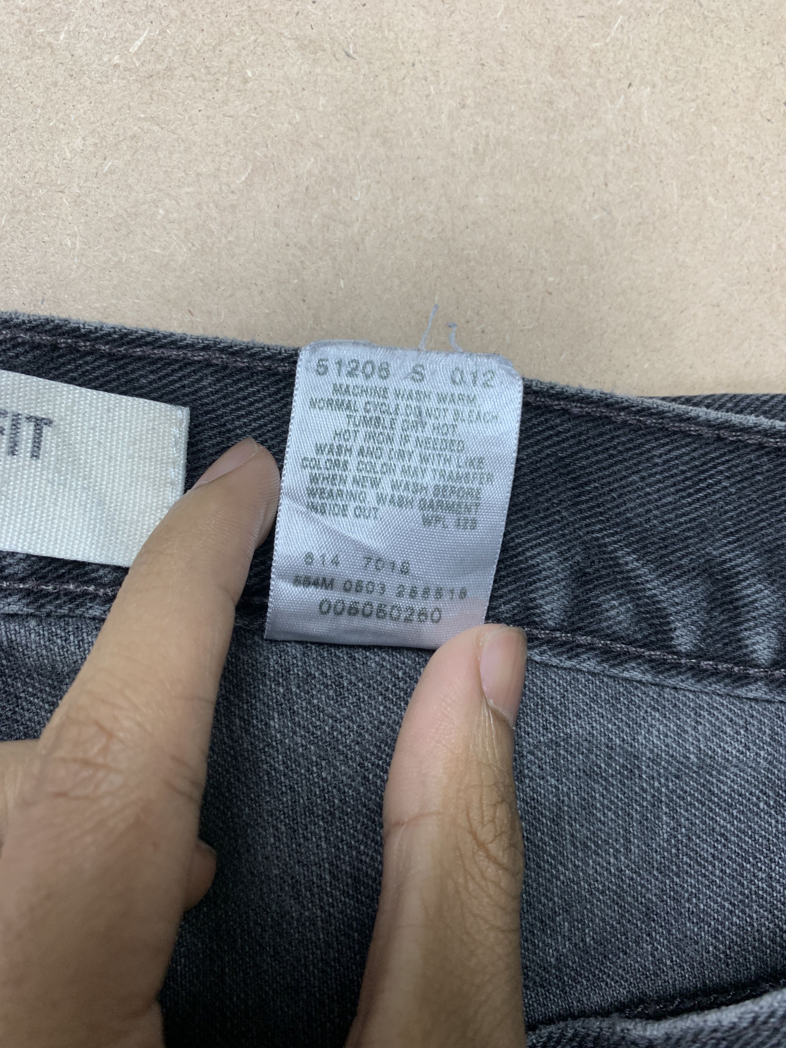 Levi's × Vintage Vintage Levis 505 Straight Cut Faded Black Jeans Size US 34 / EU 50 - 12 Thumbnail
