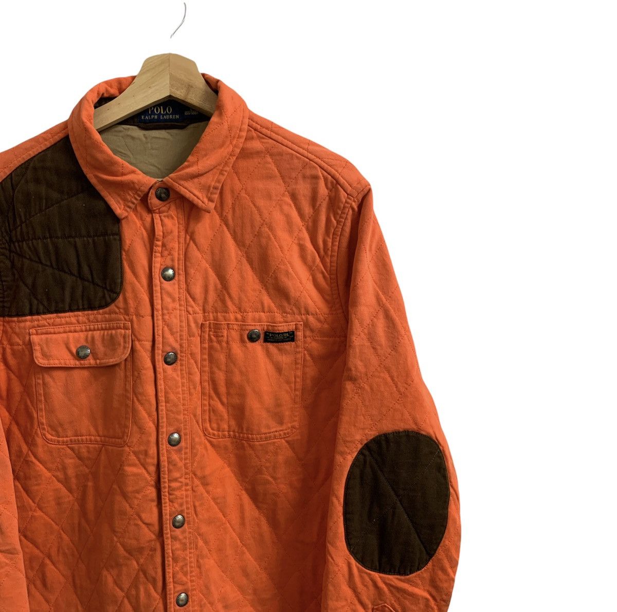 Polo Ralph Lauren × Ralph Lauren Polo Ralph Lauren Quilted Workwear Jacket Orange Size US M / EU 48-50 / 2 - 2 Thumbnail