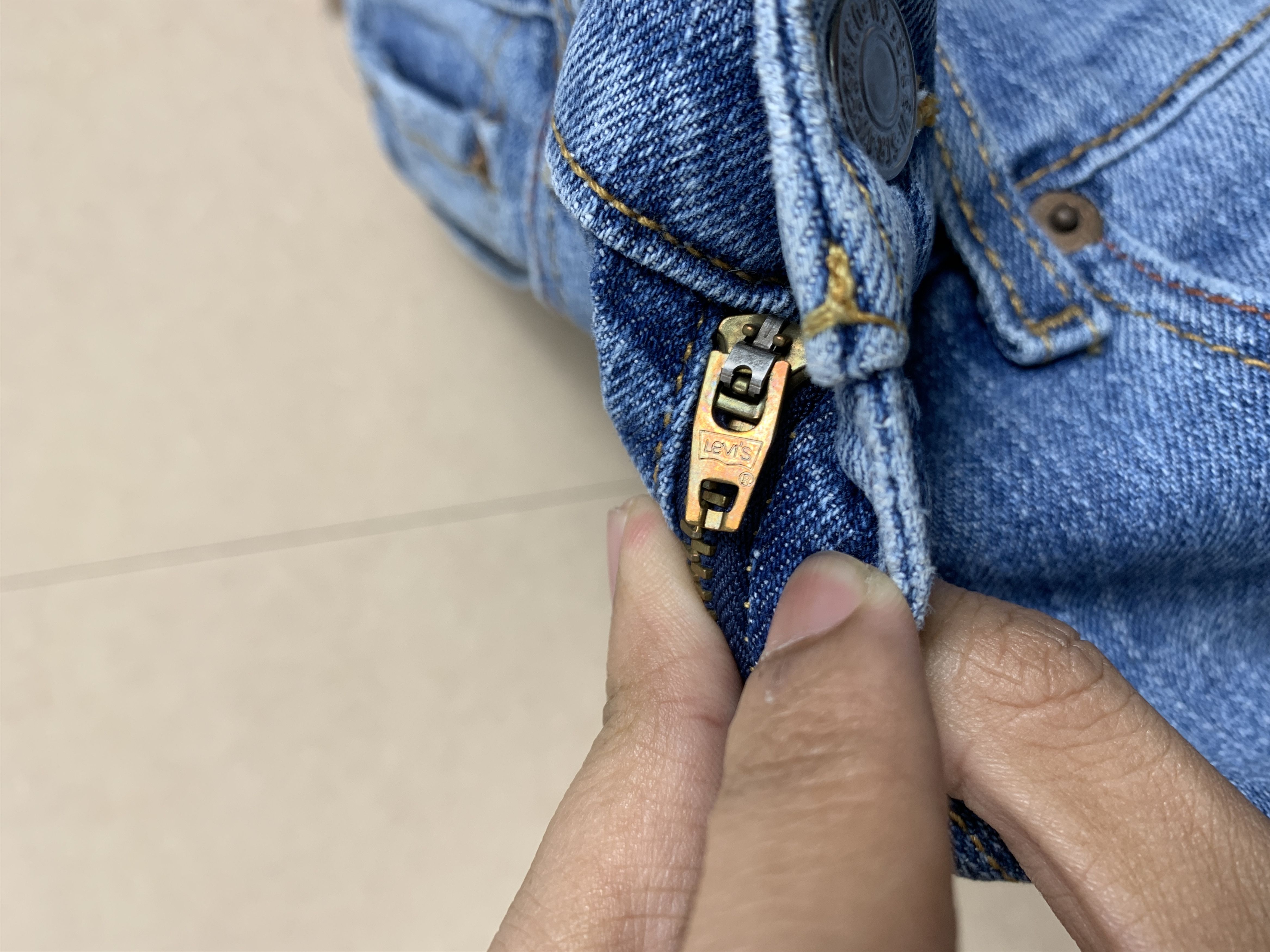 Levi's Vintage Levis 505 Striaght Cut Faded Blue Jeans Size 32" / US 10 / IT 46 - 14 Thumbnail