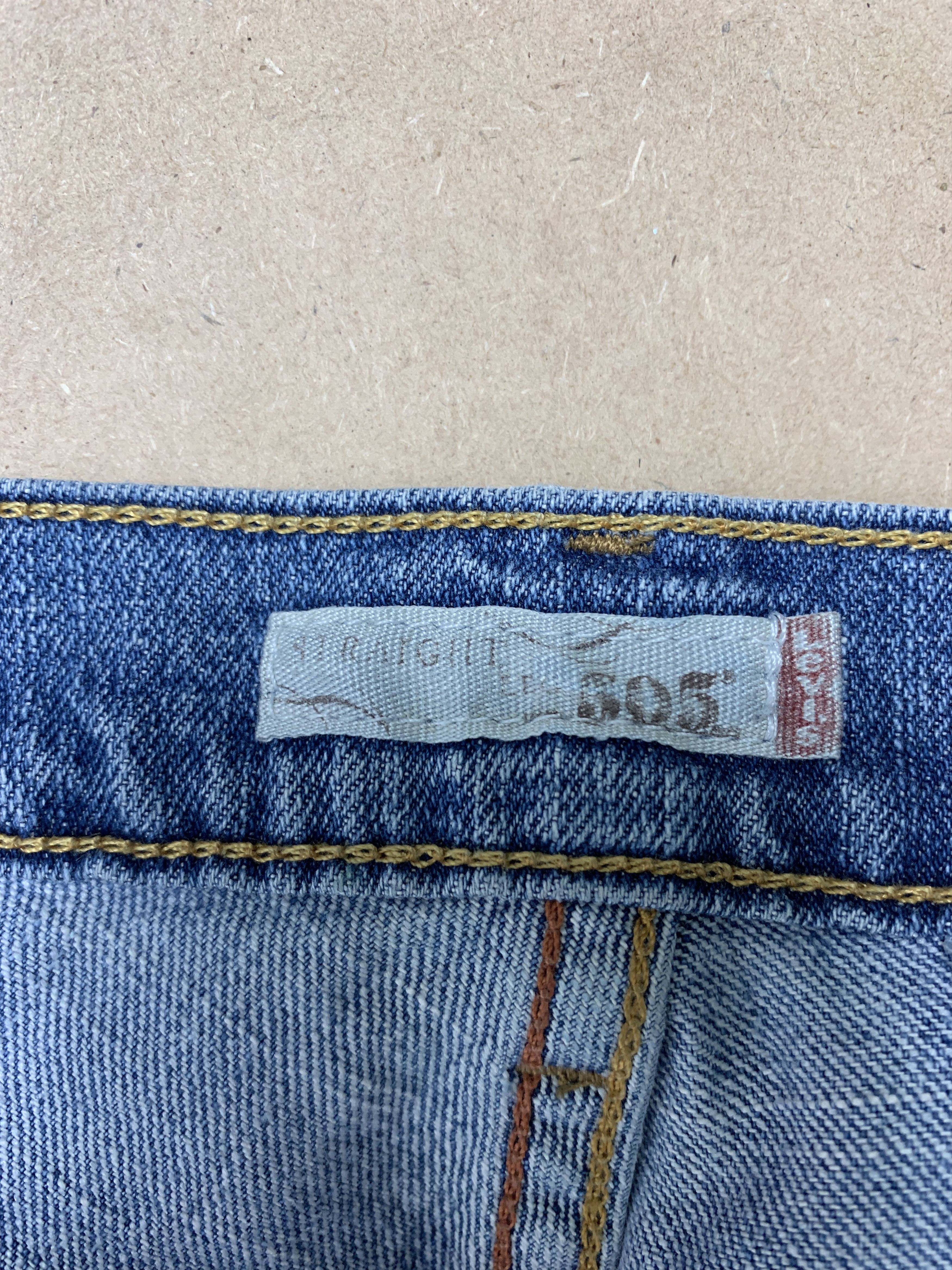 Levi's Vintage Levis 505 Striaght Cut Faded Blue Jeans Size 32" / US 10 / IT 46 - 9 Thumbnail