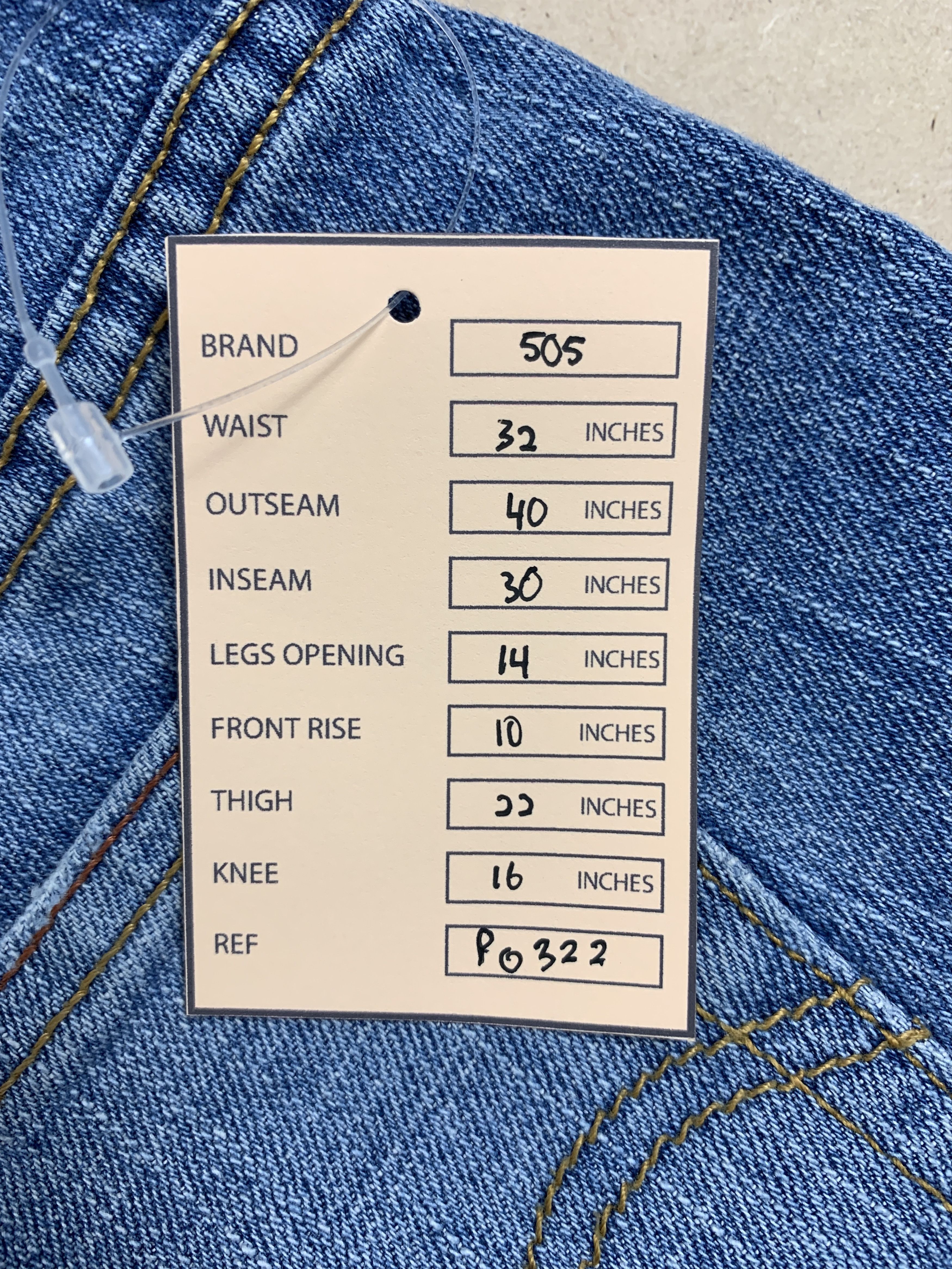 Levi's Vintage Levis 505 Striaght Cut Faded Blue Jeans Size 32" / US 10 / IT 46 - 15 Thumbnail