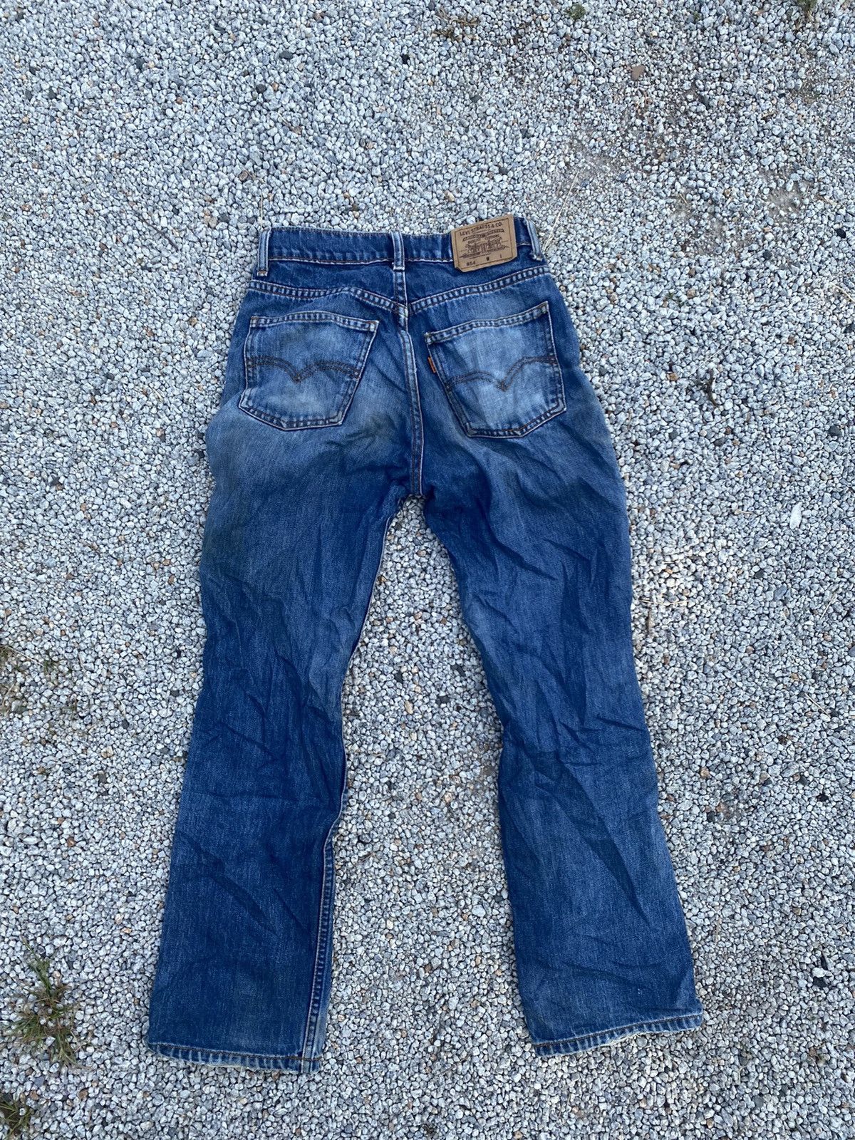 Levi's Vintage Clothing 90s Levi’s 854 Orange Tag Distressed Jeans Size US 29 - 2 Thumbnail