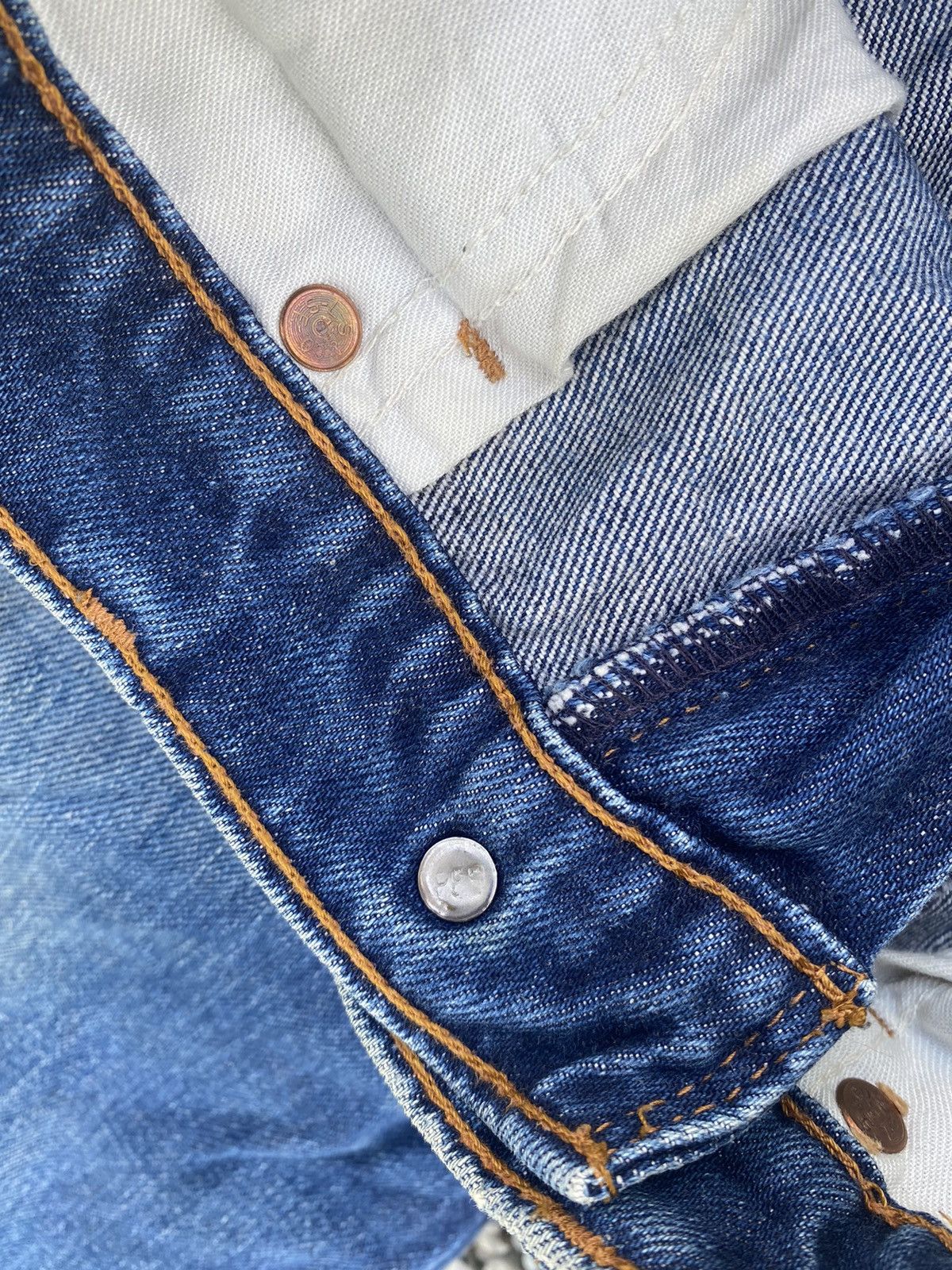 Levi's Vintage Clothing 90s Levi’s 854 Orange Tag Distressed Jeans Size US 29 - 8 Thumbnail