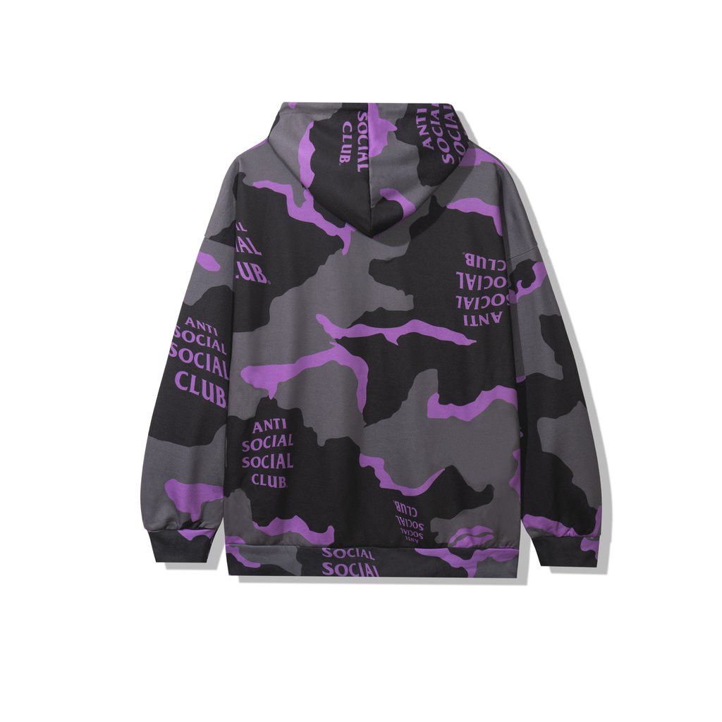 Anti Social Social Club DS Purple ASSC Cotton Candy Black Camo Hoodie BAPE VLONE Size US L / EU 52-54 / 3 - 5 Thumbnail