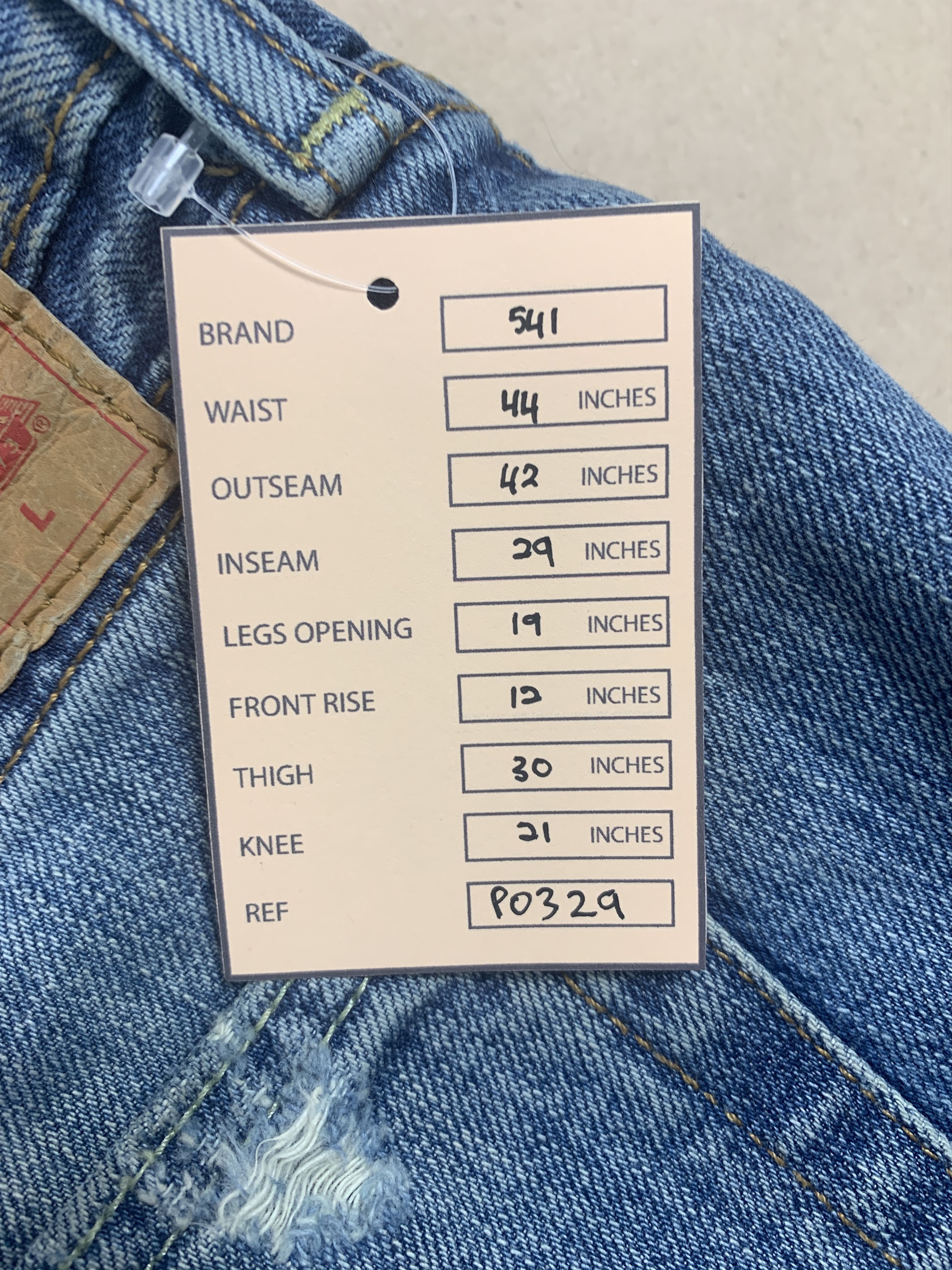 Levi's Vintage Levis 541 Distressed Faded Blue Jeans Size US 44 / EU 60 - 25 Thumbnail