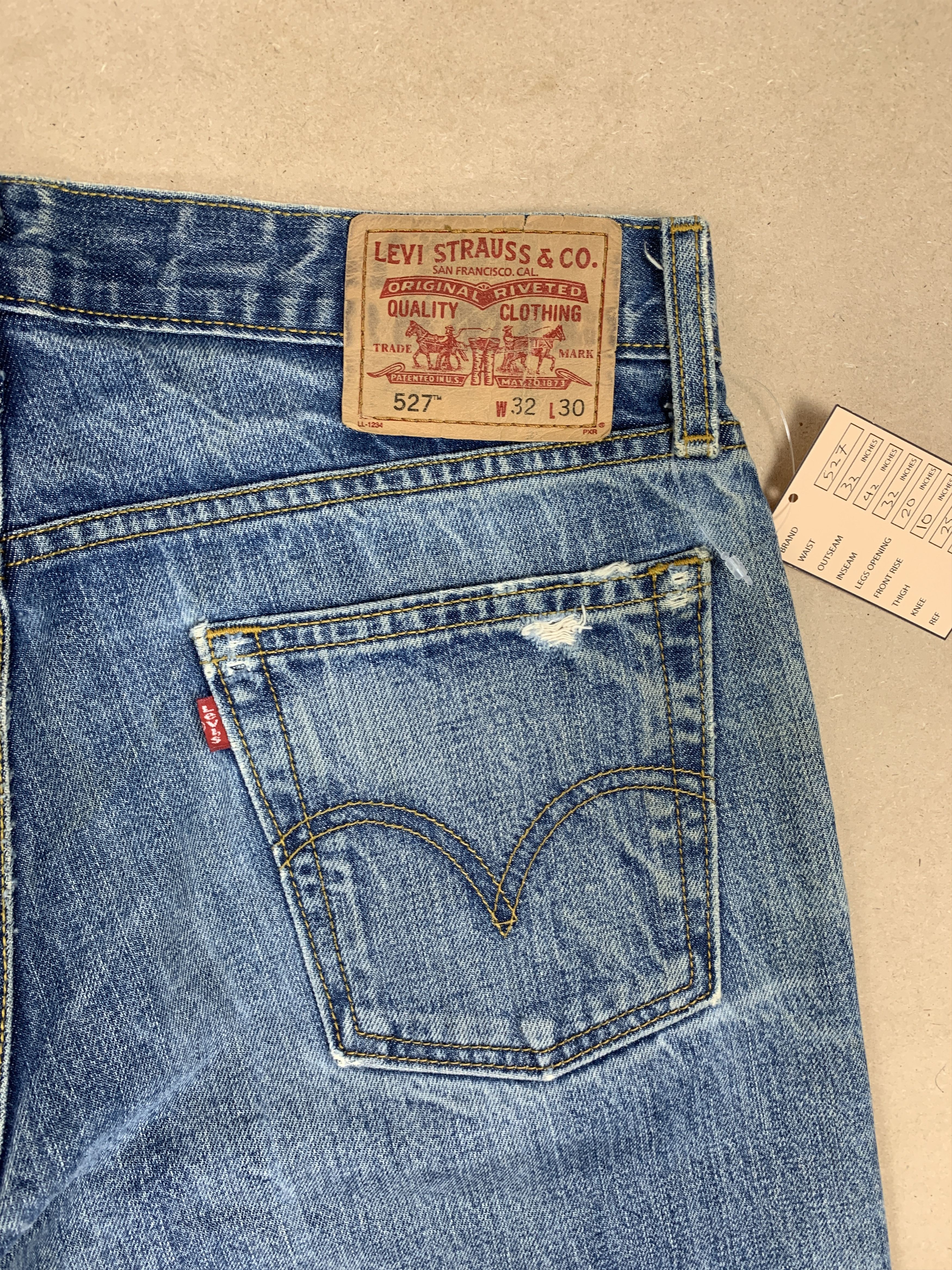 Levi's Vintage LEVI'S 527 Flared Bootcut Faded Jeans P0135 Size US 32 / EU 48 - 7 Thumbnail