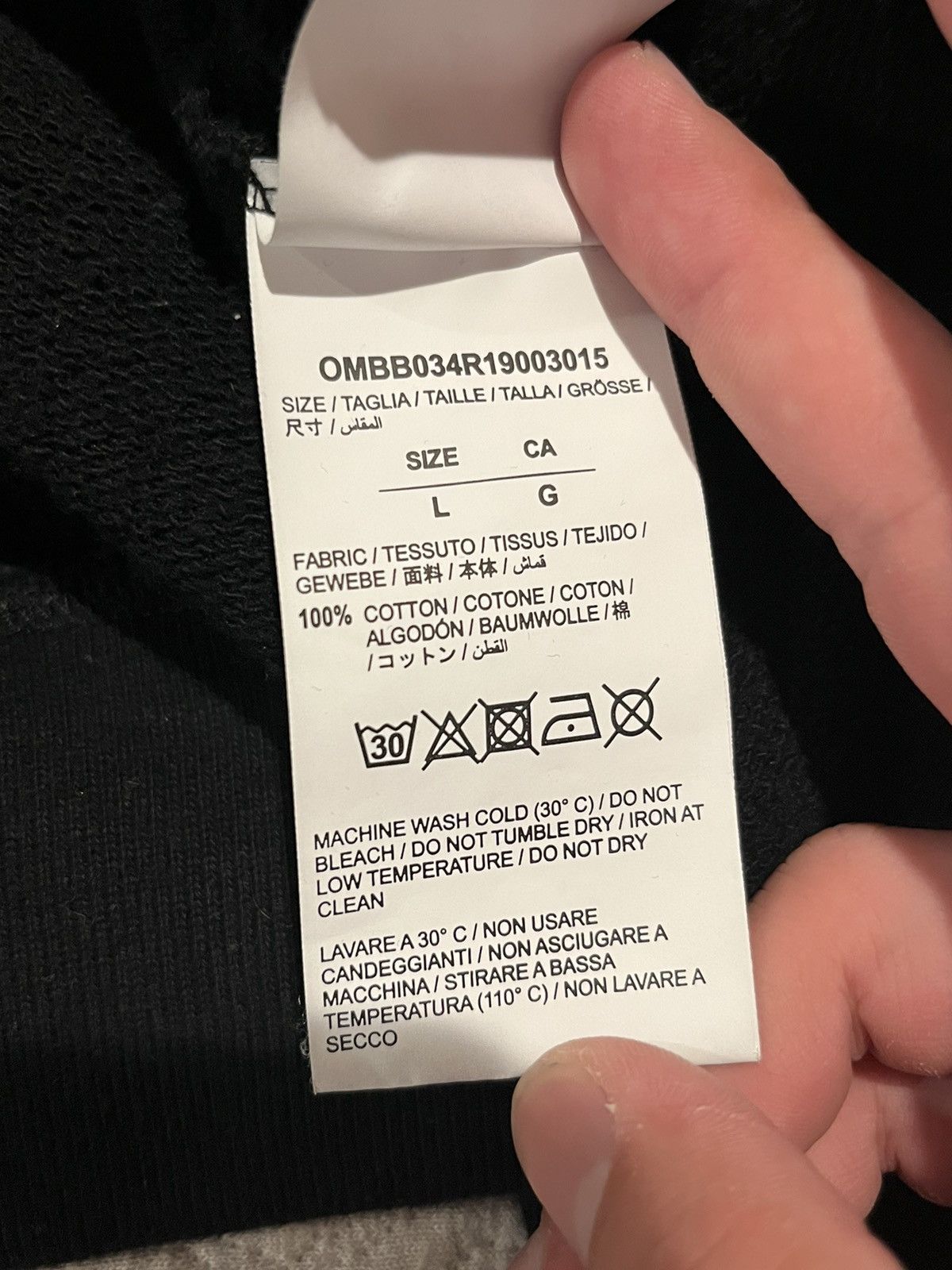 Off-White Off-white DIAG STENCIL SLIM HOODIE Size US L / EU 52-54 / 3 - 5 Thumbnail