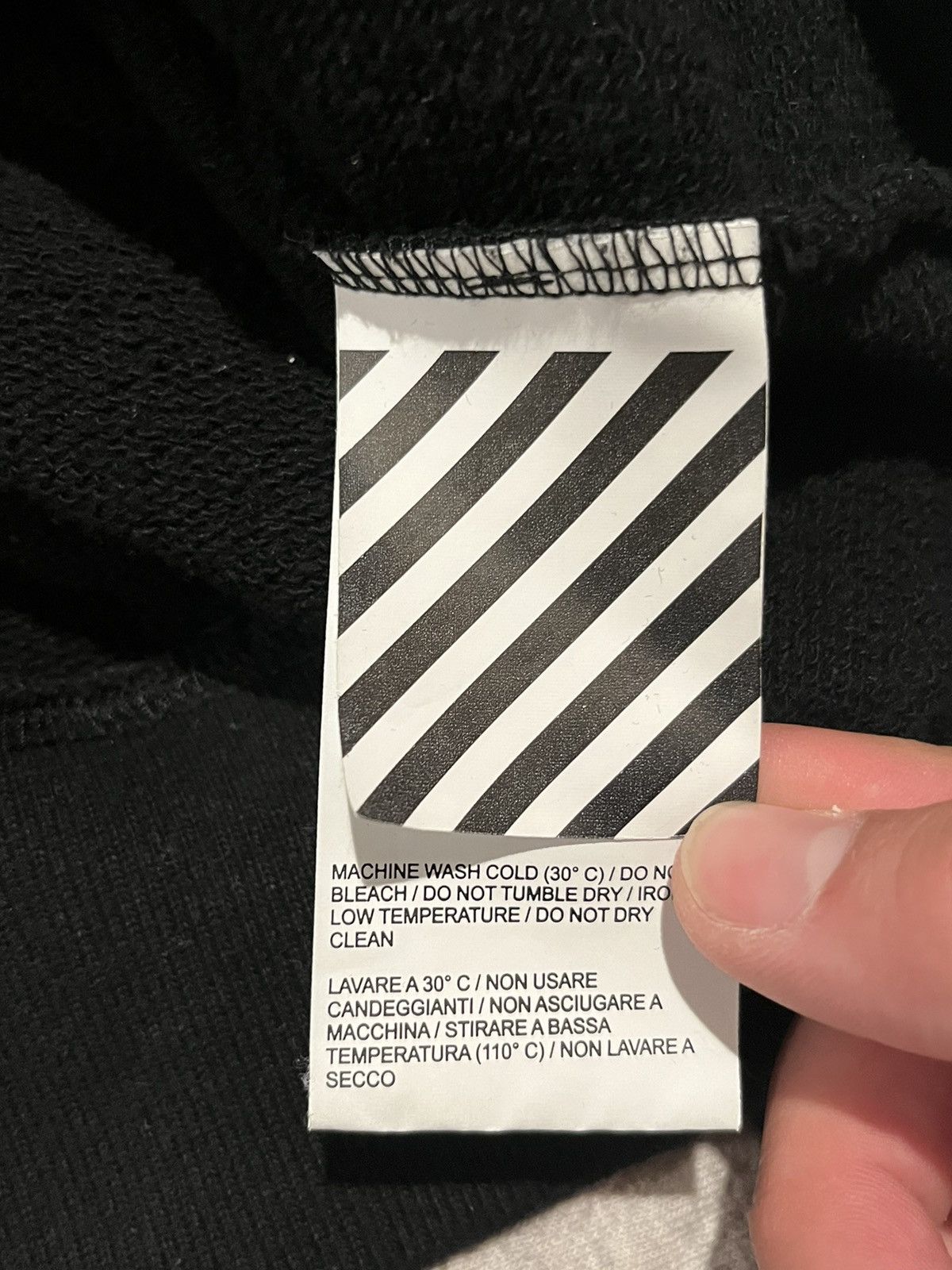 Off-White Off-white DIAG STENCIL SLIM HOODIE Size US L / EU 52-54 / 3 - 4 Thumbnail