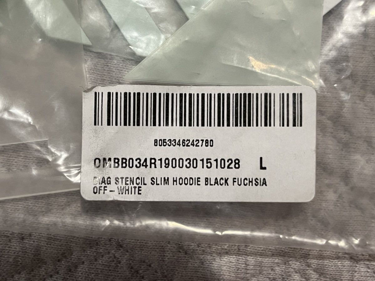 Off-White Off-white DIAG STENCIL SLIM HOODIE Size US L / EU 52-54 / 3 - 9 Thumbnail