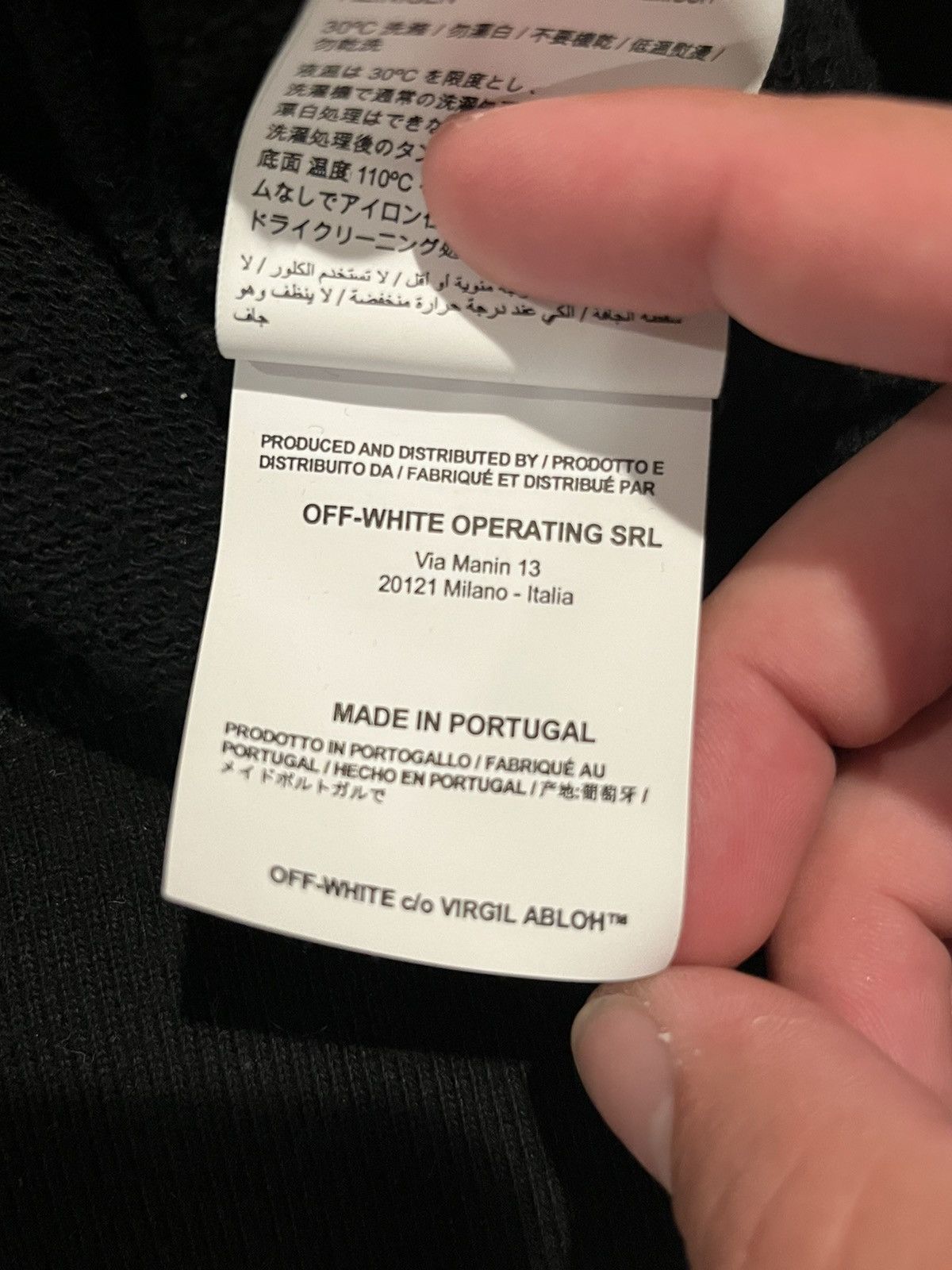Off-White Off-white DIAG STENCIL SLIM HOODIE Size US L / EU 52-54 / 3 - 6 Thumbnail