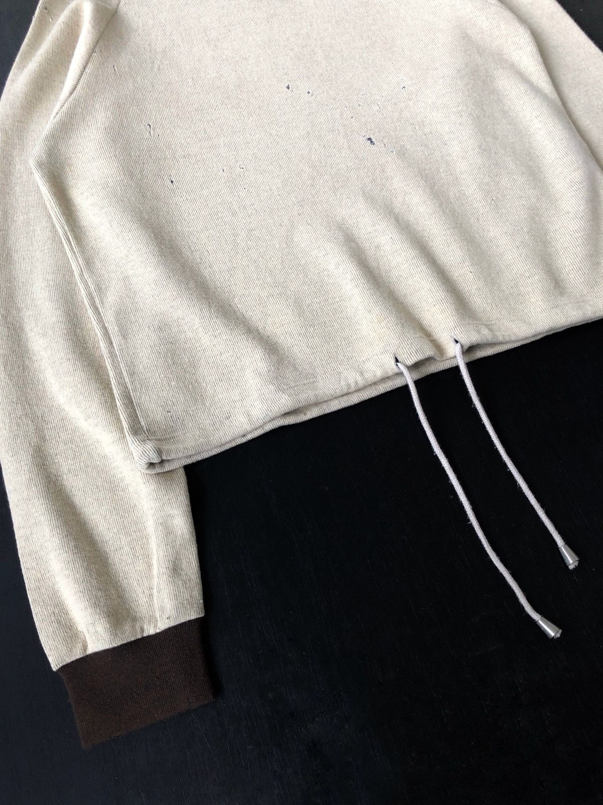 Giuliano Fujiwara OG Guliano Fujiwara 🇮🇹 Drawstring Distresed Hoodie Size US M / EU 48-50 / 2 - 4 Thumbnail