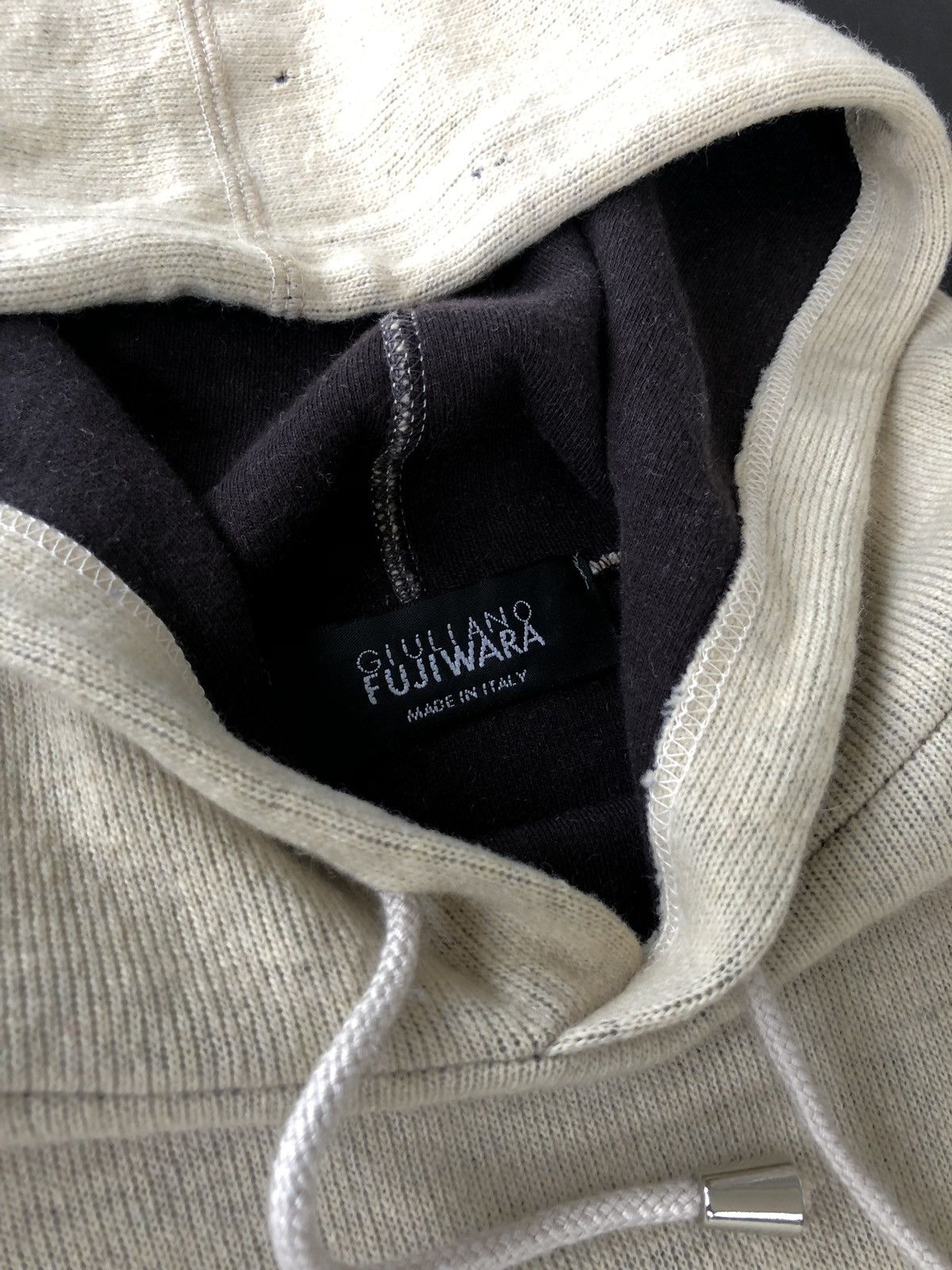 Giuliano Fujiwara OG Guliano Fujiwara 🇮🇹 Drawstring Distresed Hoodie Size US M / EU 48-50 / 2 - 7 Thumbnail