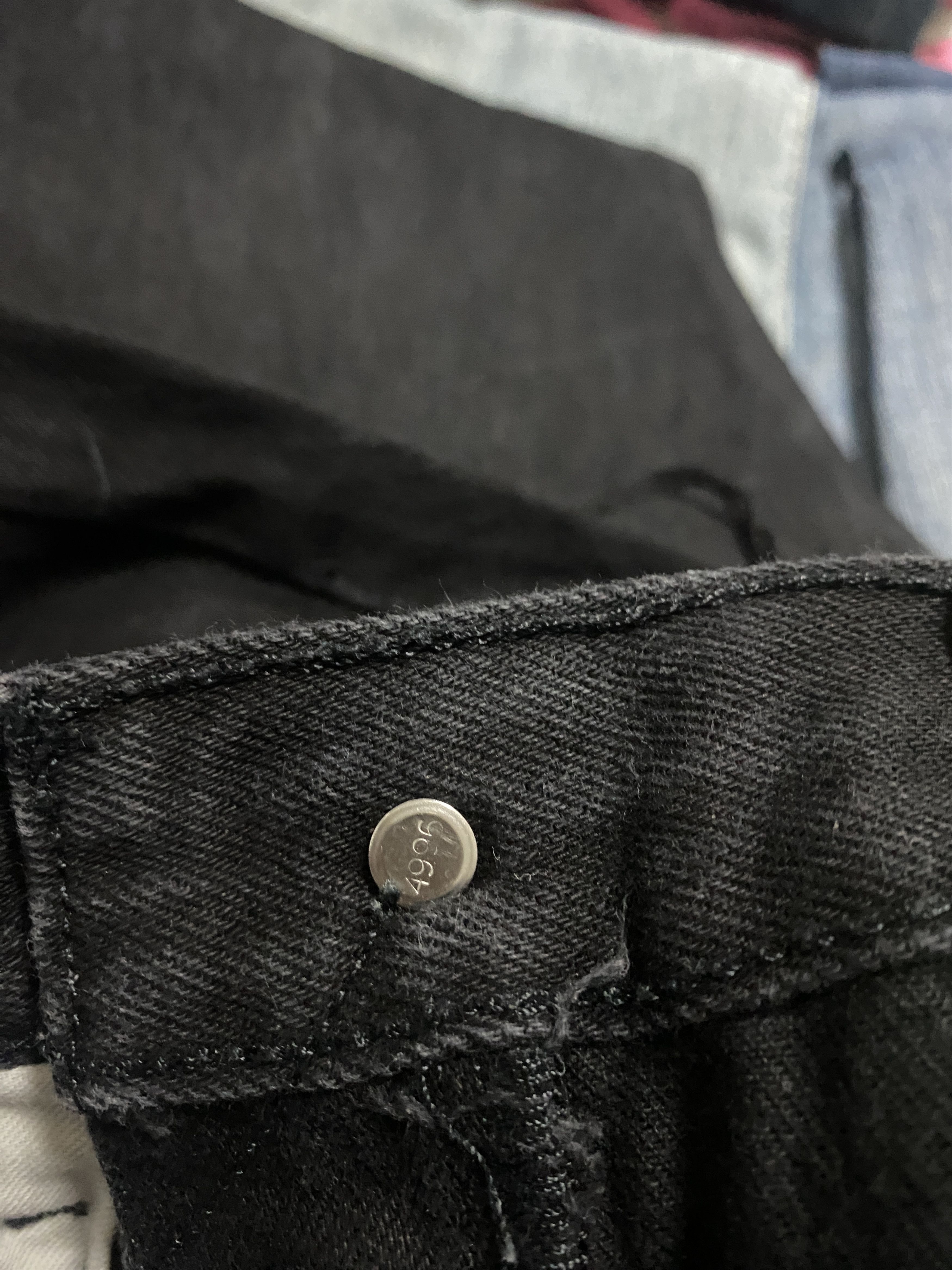 Levi's Vintage Levis 501 Straight Cut Black Jeans Size US 30 / EU 46 - 15 Thumbnail