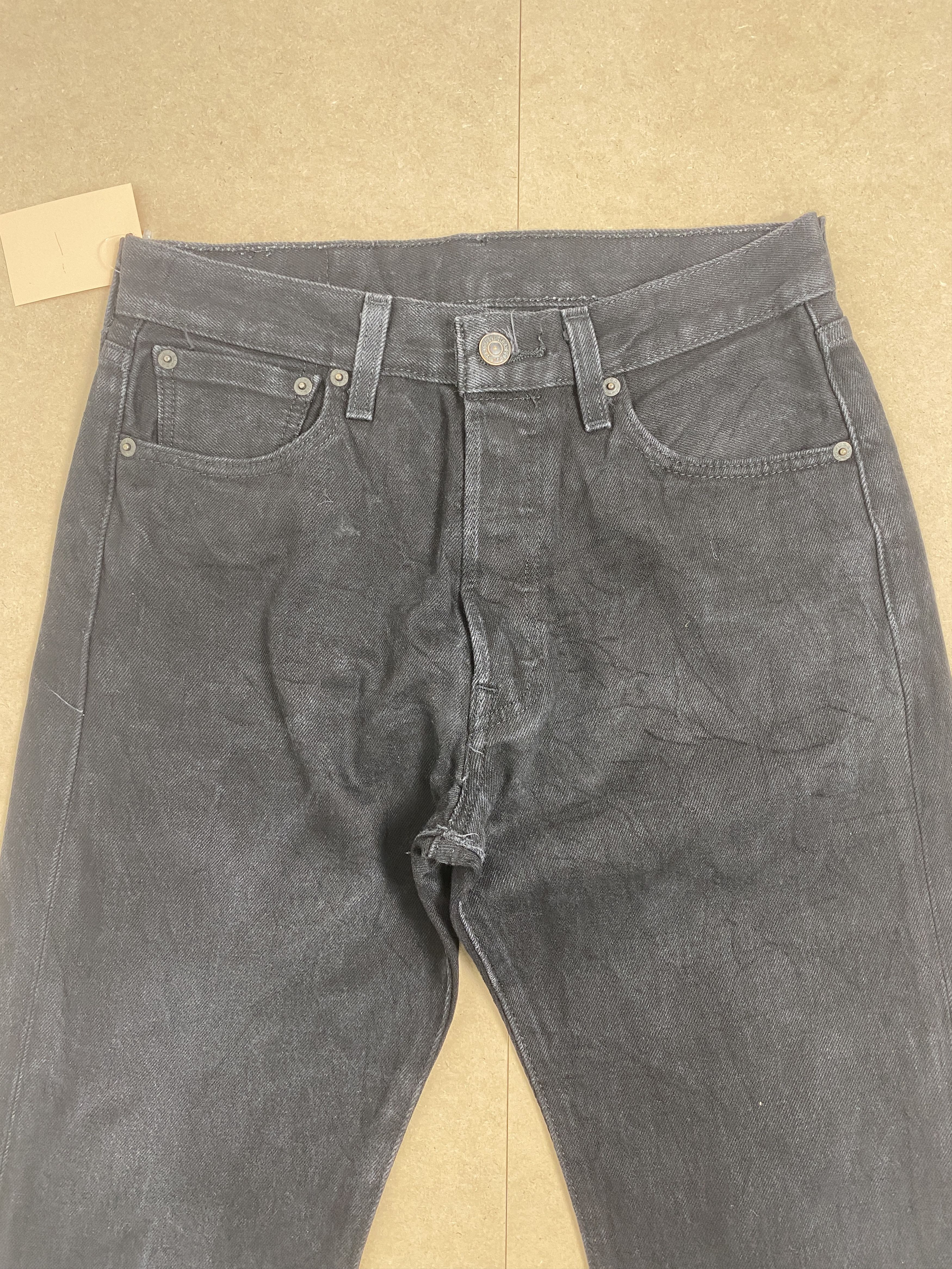 Levi's Vintage Levis 501 Straight Cut Black Jeans Size US 30 / EU 46 - 2 Thumbnail