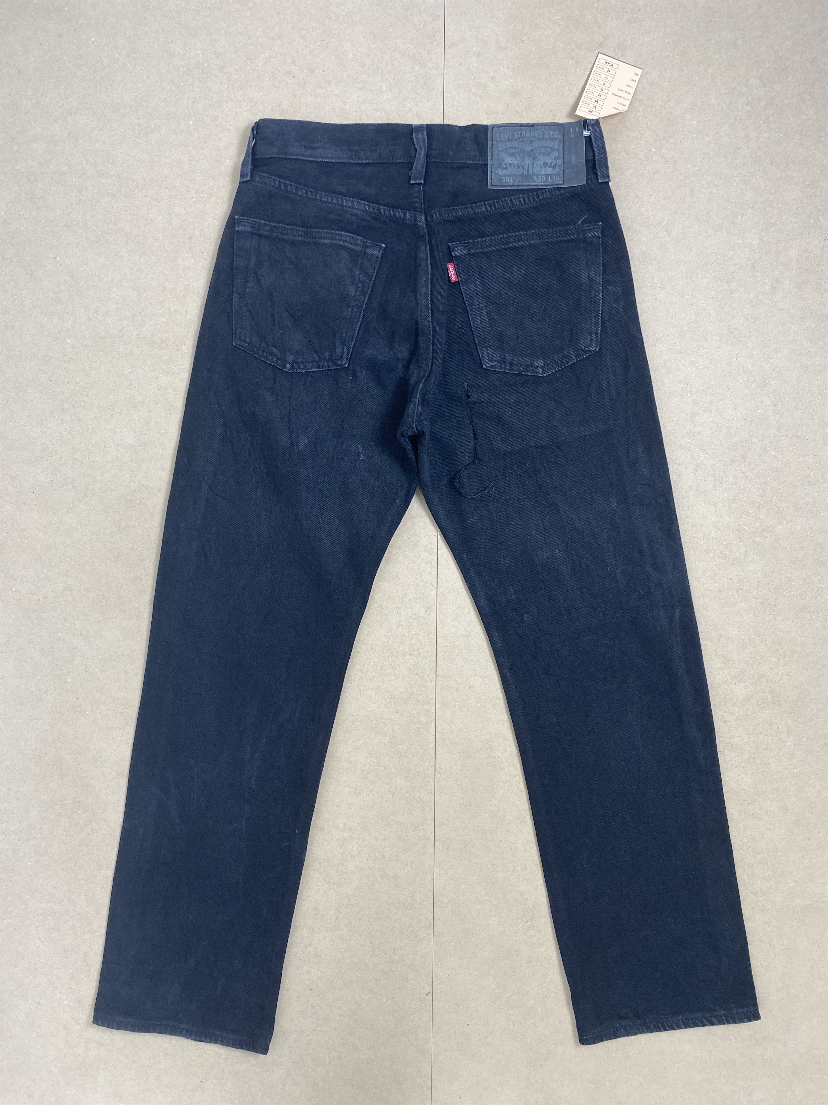 Levi's Vintage Levis 501 Straight Cut Black Jeans Size US 30 / EU 46 - 5 Thumbnail