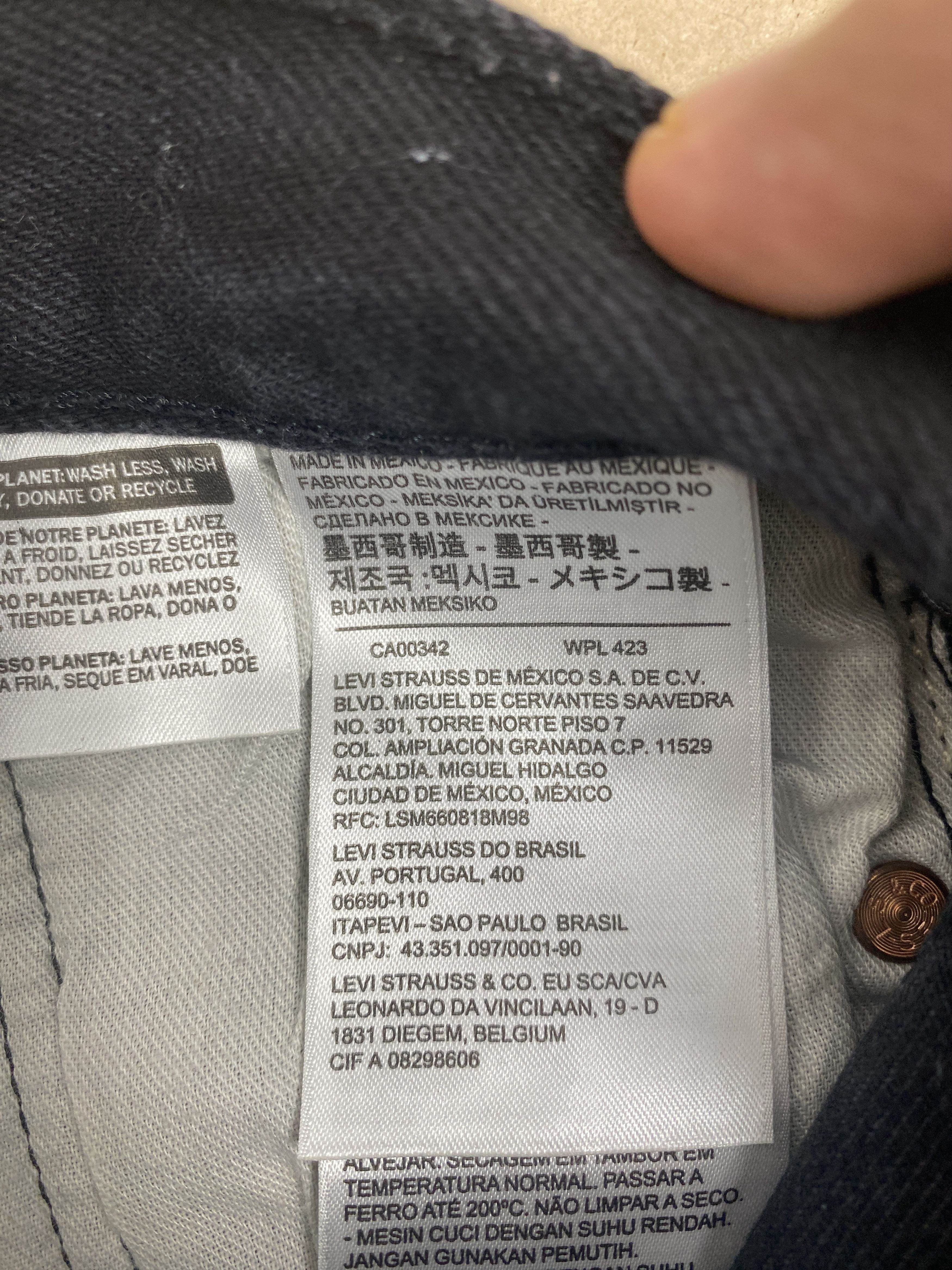 Levi's Vintage Levis 501 Straight Cut Black Jeans Size US 30 / EU 46 - 10 Thumbnail
