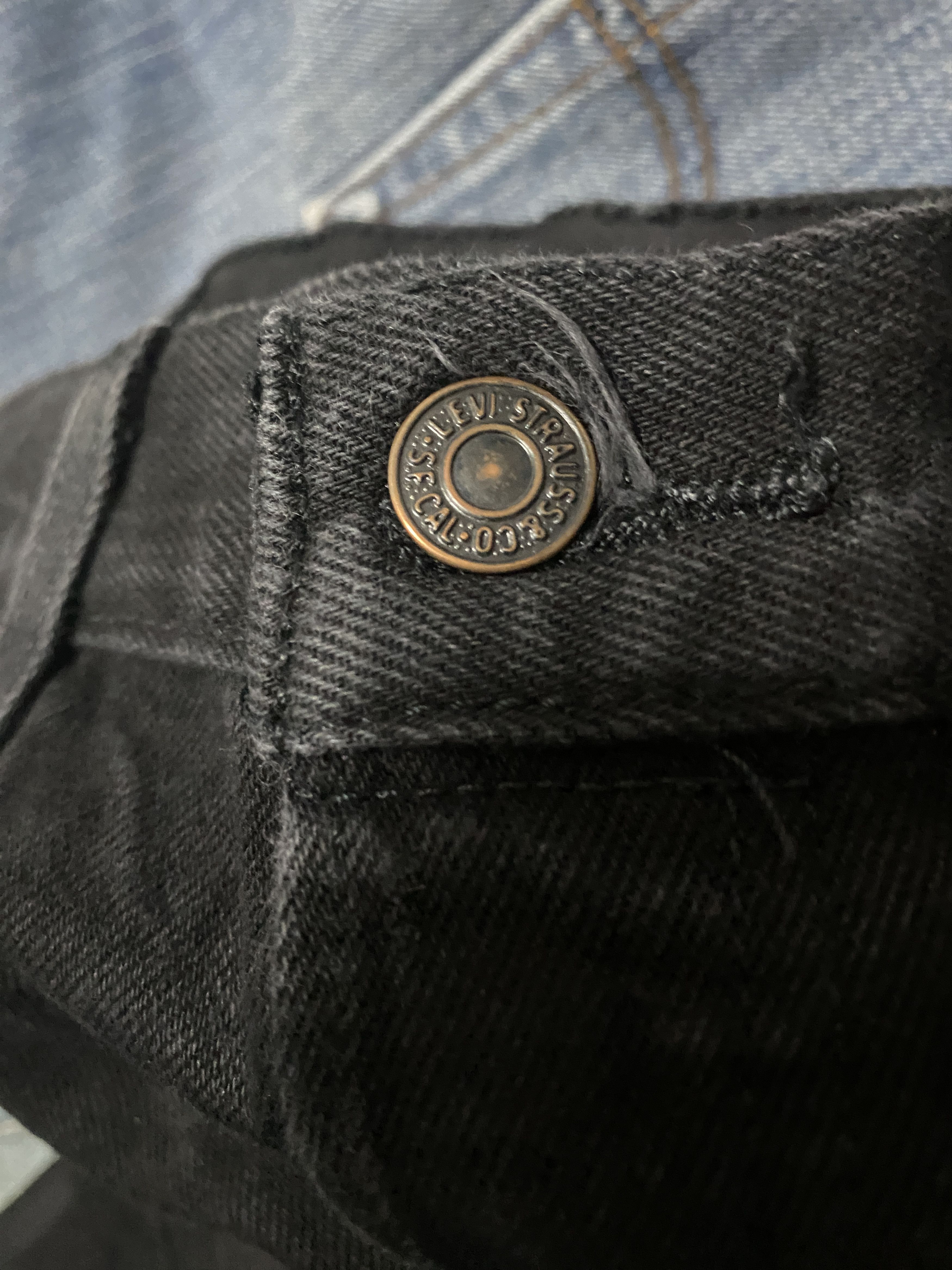 Levi's Vintage Levis 501 Straight Cut Black Jeans Size US 30 / EU 46 - 16 Thumbnail