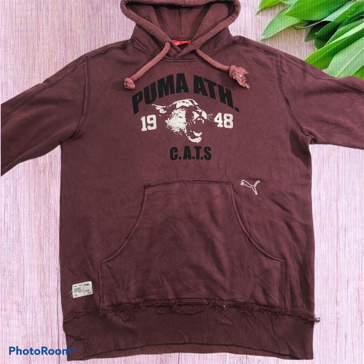 image of vintage Puma Big Logo Hoodie Sweatshirt, Men's (Size Medium)