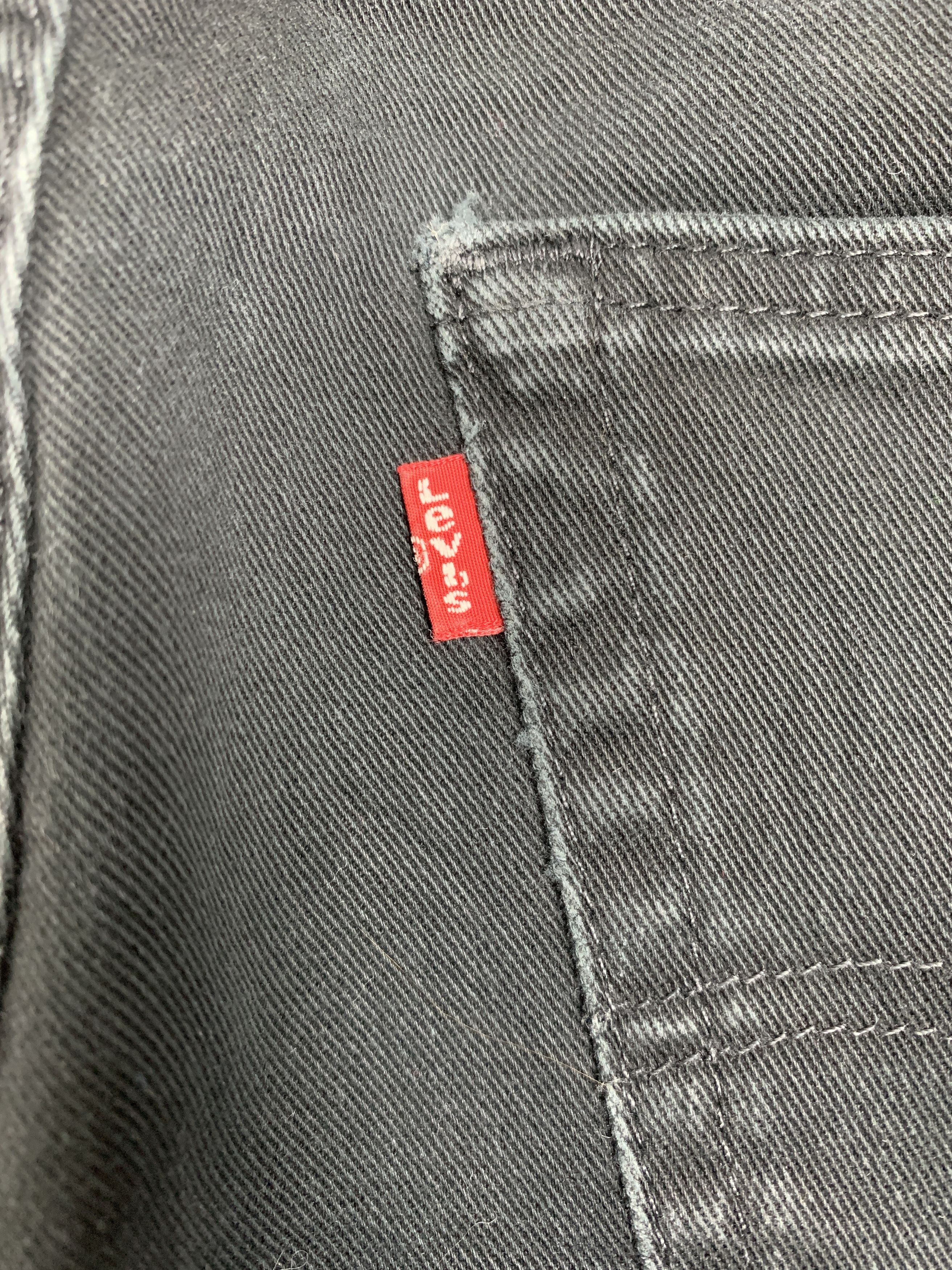 Levi's × Vintage Vintage Levis 541 Skinny Faded Black Jeans Size US 34 / EU 50 - 9 Thumbnail