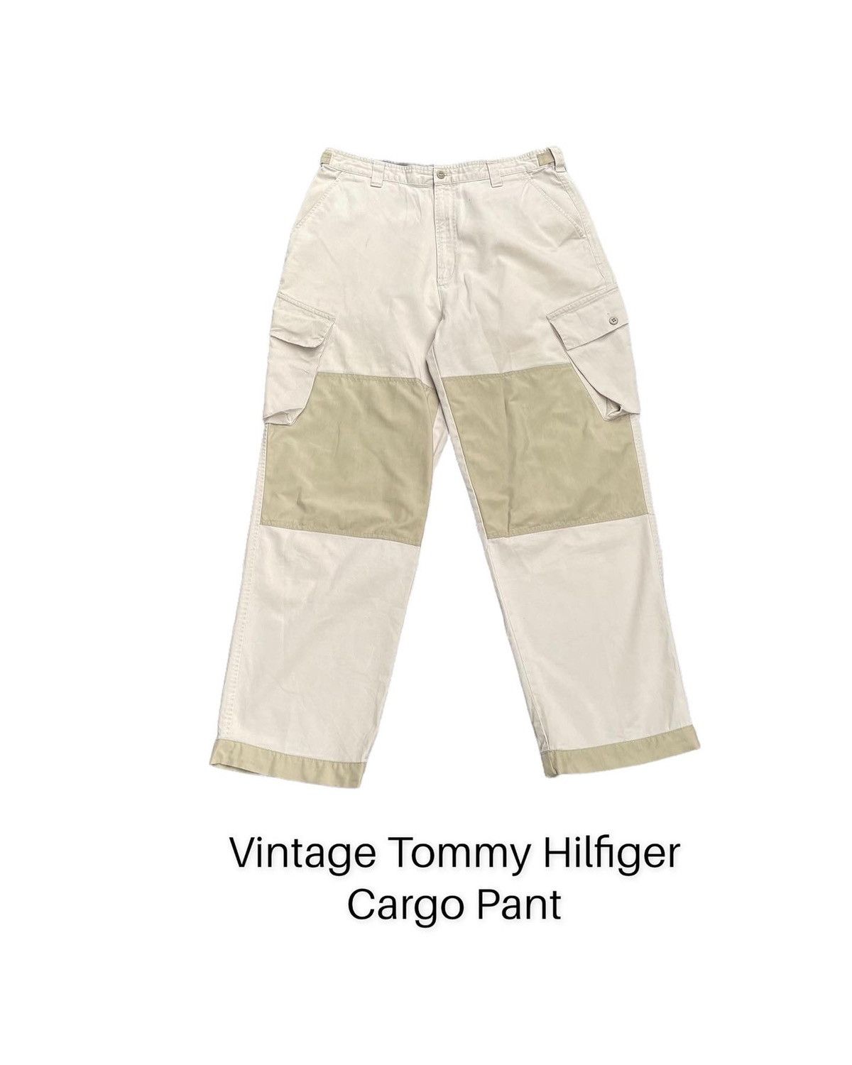 Tommy Hilfiger × Vintage Vintage Tommy Hilfiger 2 tone Cargo Pant Size US 36 / EU 52 - 1 Thumbnail