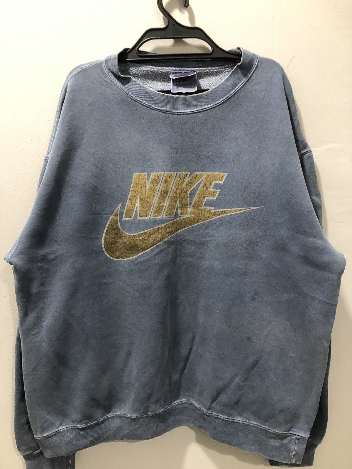 Nike × Vintage Vintage Nike Big Logo Oversized Sweater Size US M / EU 48-50 / 2 - 2 Thumbnail