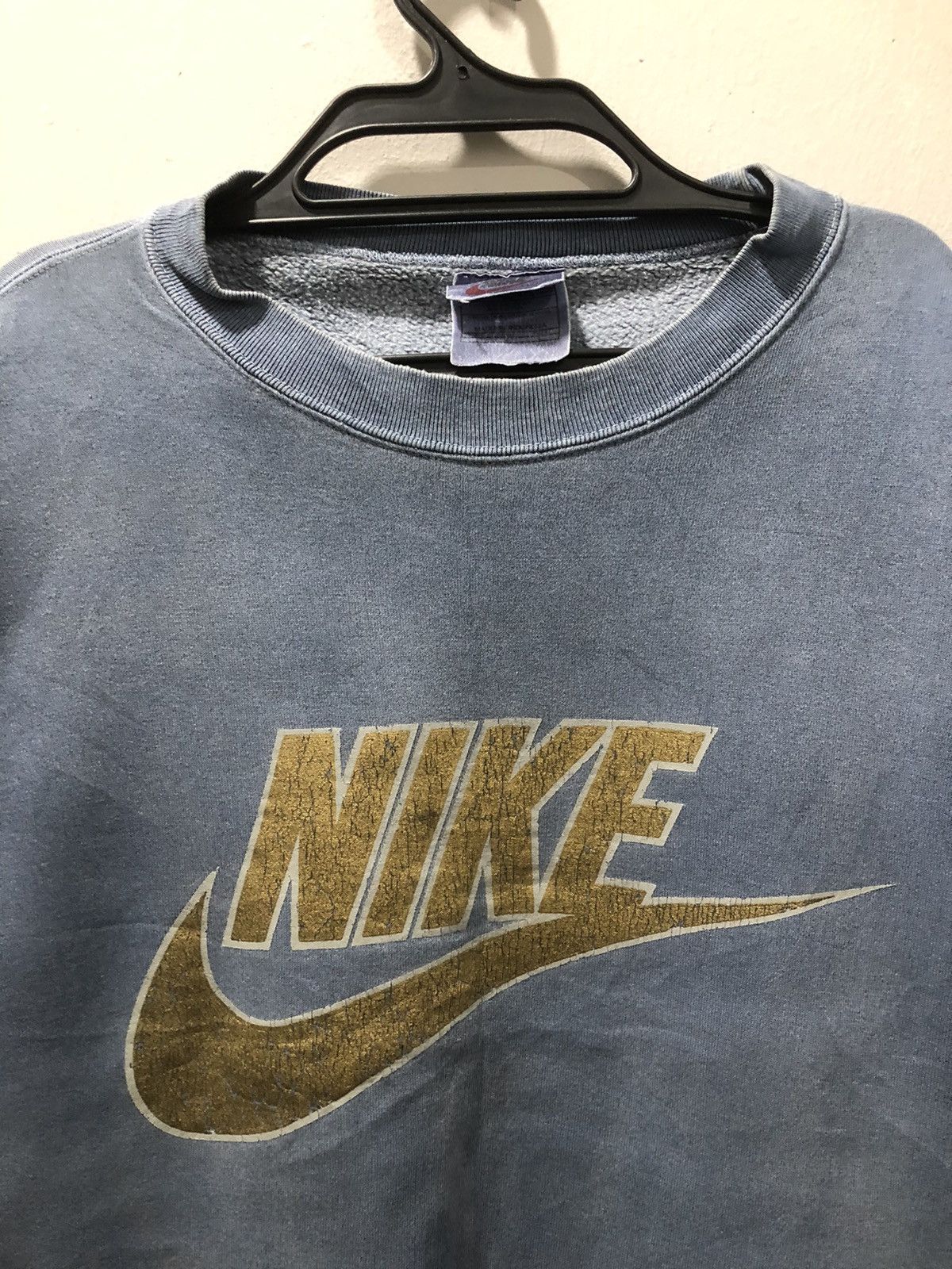 Nike × Vintage Vintage Nike Big Logo Oversized Sweater Size US M / EU 48-50 / 2 - 3 Thumbnail