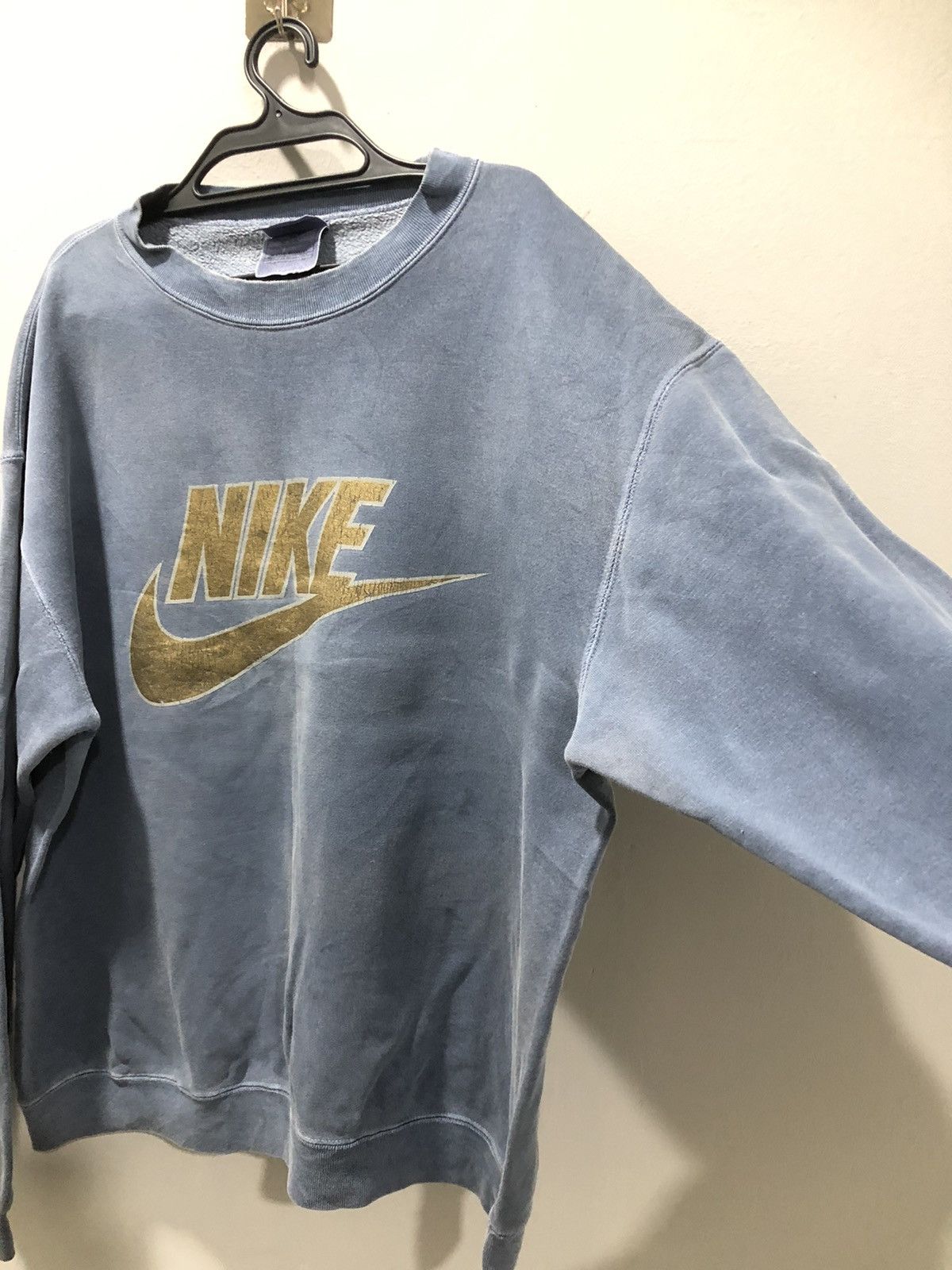 Nike × Vintage Vintage Nike Big Logo Oversized Sweater Size US M / EU 48-50 / 2 - 11 Thumbnail