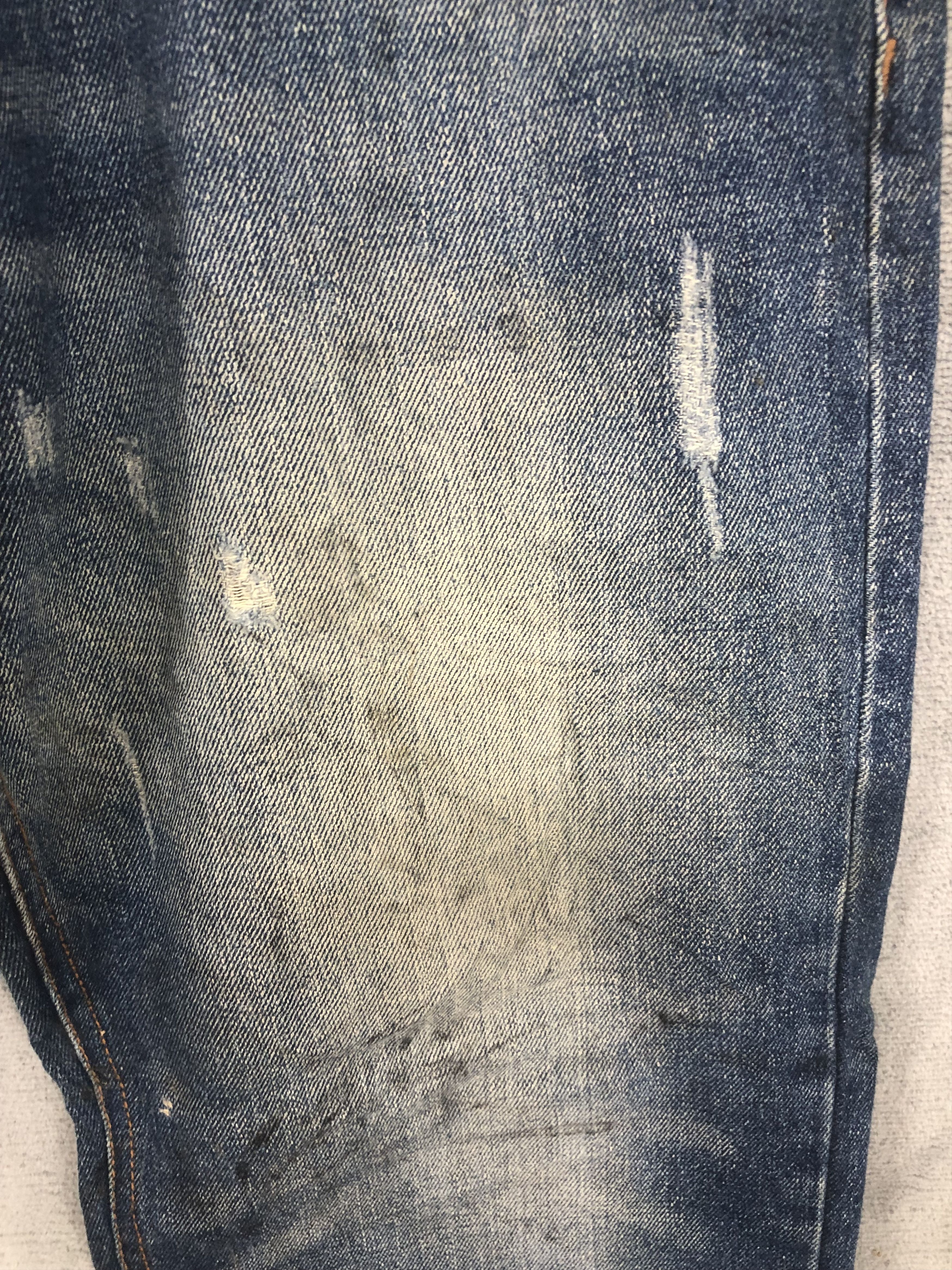 Japanese Brand × Jean Paper Bag Distressed Denim Jean Size US 35 - 6 Thumbnail