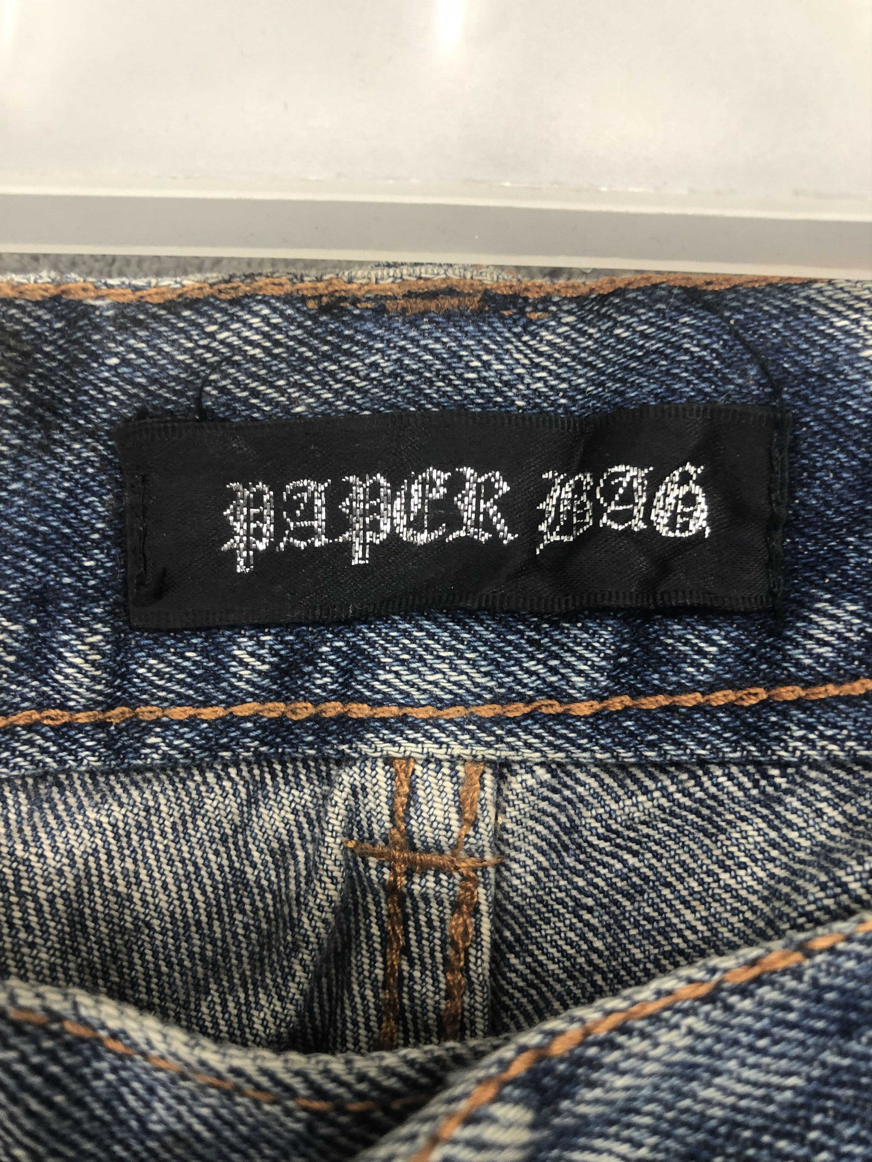 Japanese Brand × Jean Paper Bag Distressed Denim Jean Size US 35 - 11 Thumbnail
