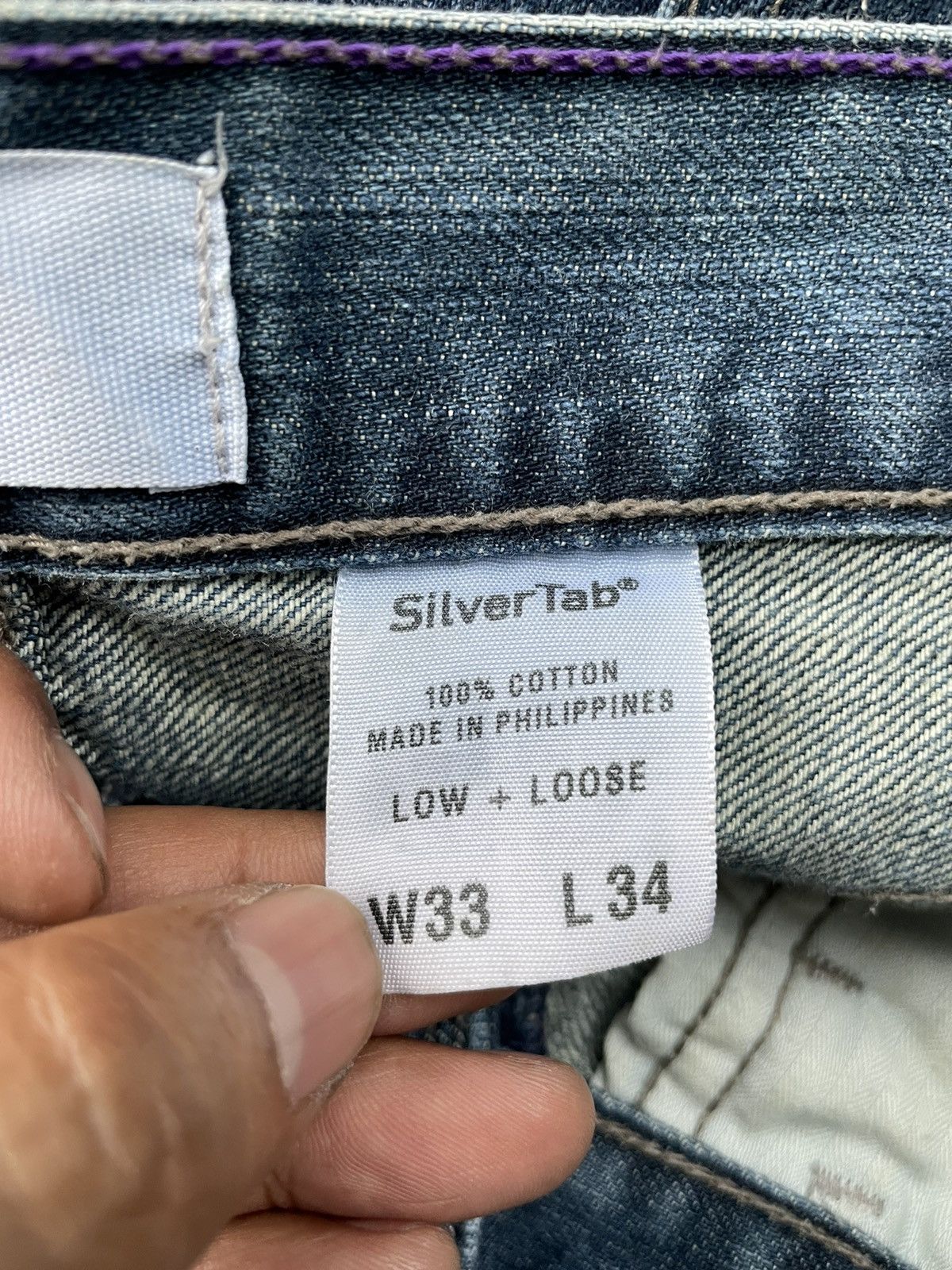 Levi's × Vintage Vintage Levis Silvertab Single R Loose Jeans Size US 35 - 12 Thumbnail