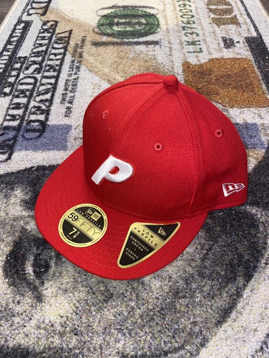 Palace Palace New Era Low Profile P 59Fifty Red 7 5/8 | Grailed